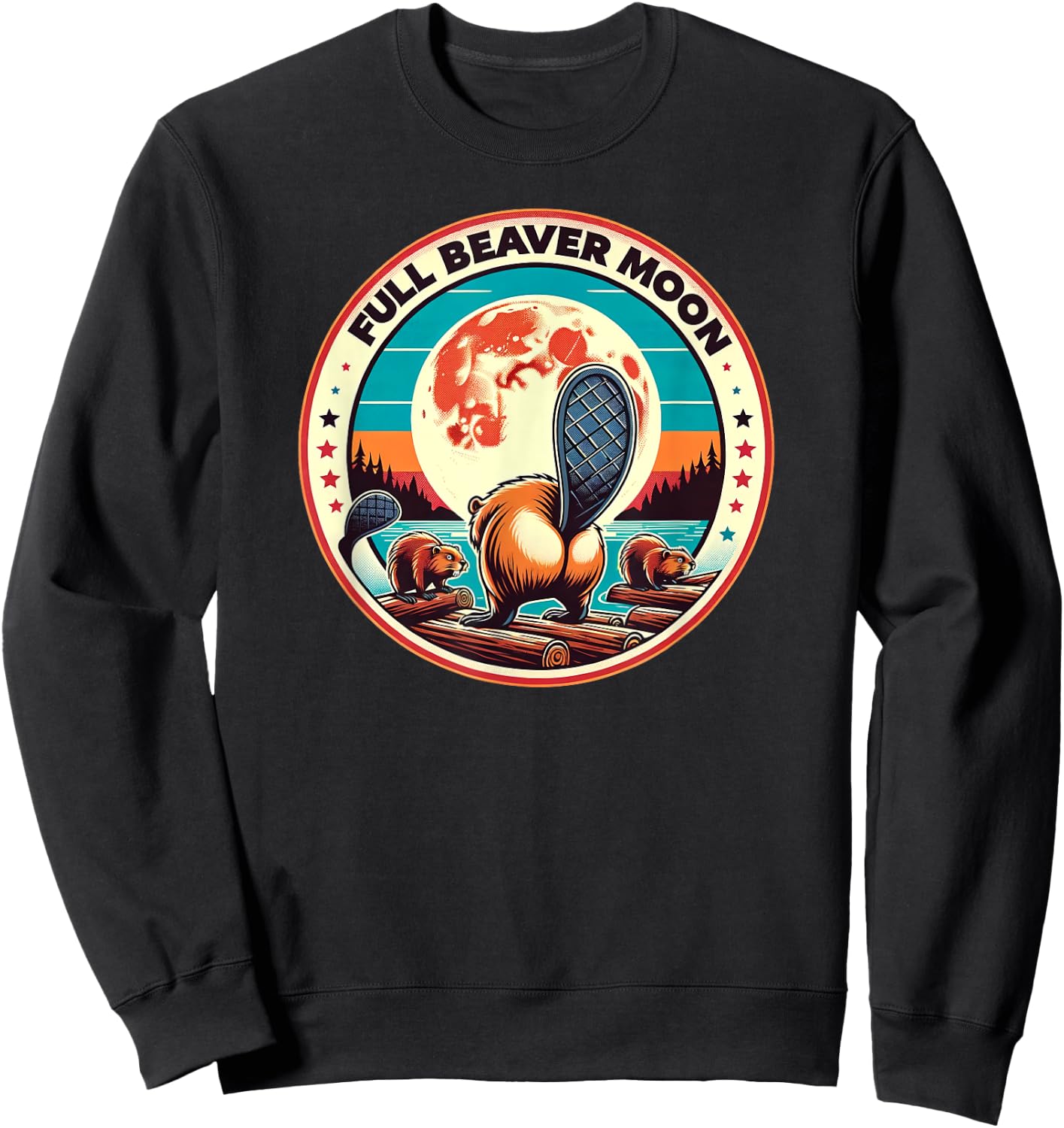Full Beaver Moon Sweatshirt - Sweatshirt | Black