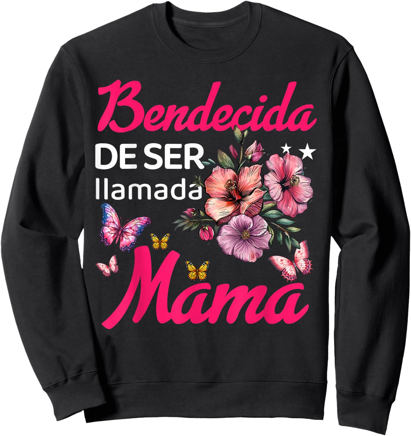 Regalos Para Mama Dia De Las Madre Espanol Camiseta Abuela Sweatshirt - Sweatshirt | Black