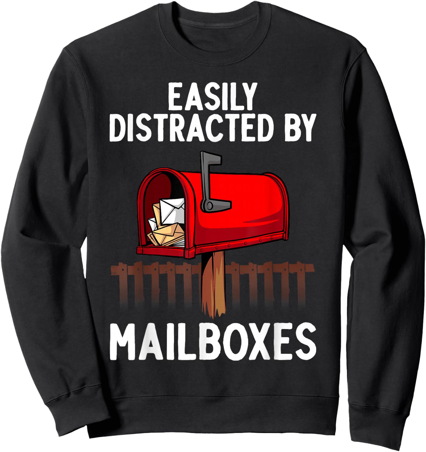 Funny Mailman Art Women Postal Worker Office Mailman Sweatshirt - Sweatshirt | Black