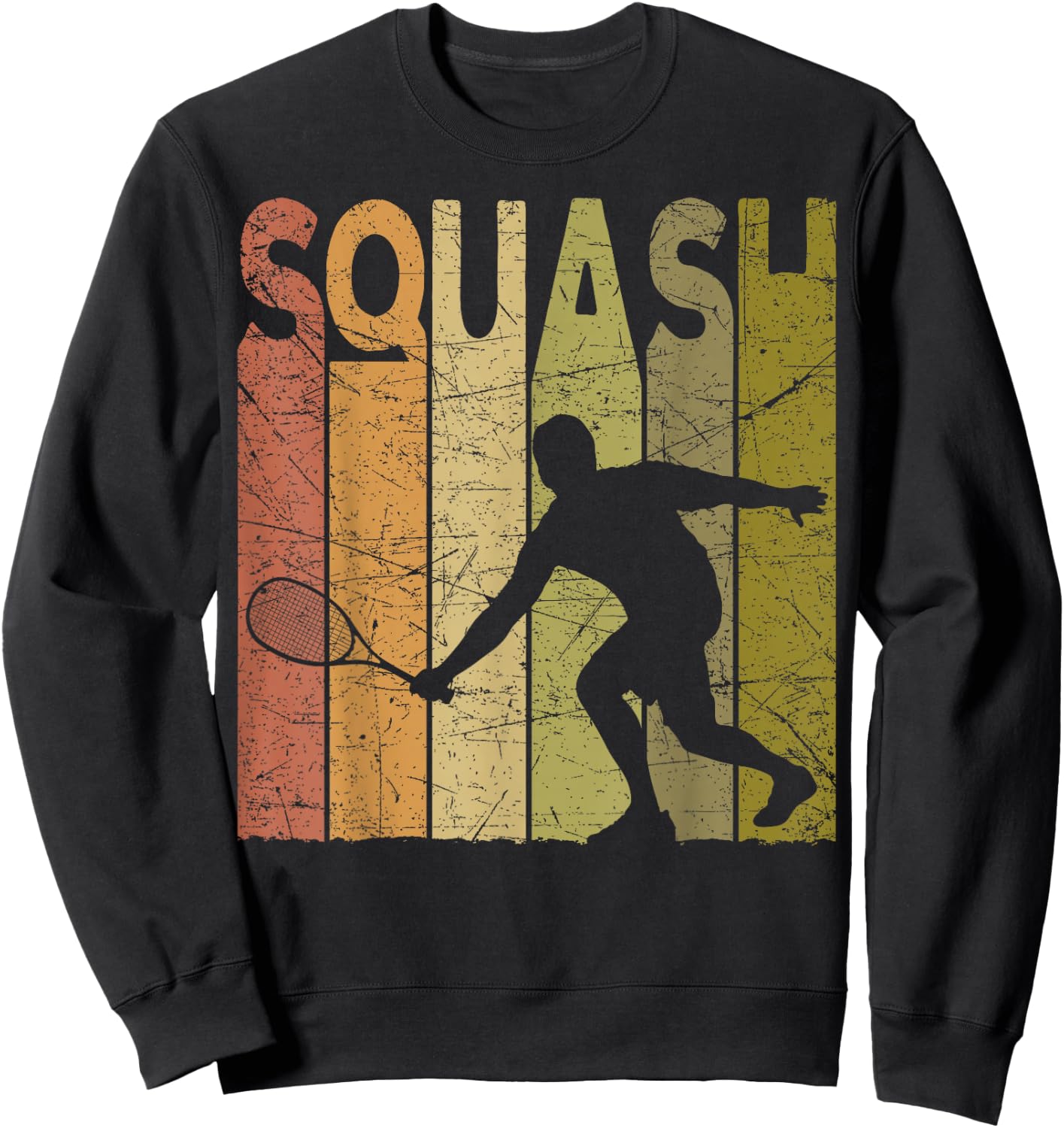 Squash Vintage Squash Player Retro Squash Lover Sweatshirt - Sweatshirt | Black