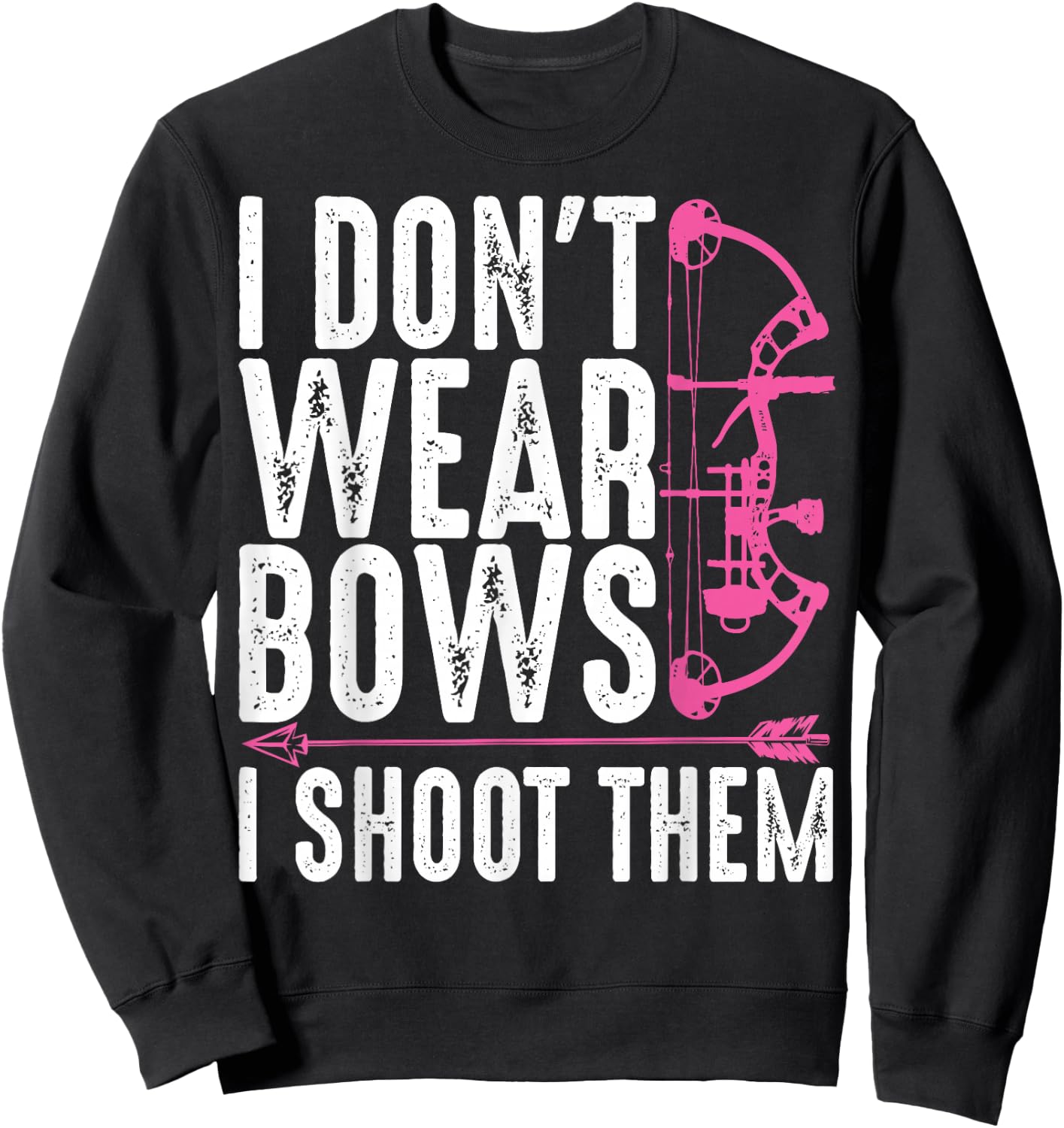 Funny Archery Gift Bow Hunting Archer Mother's Day Sweatshirt - Sweatshirt | Black