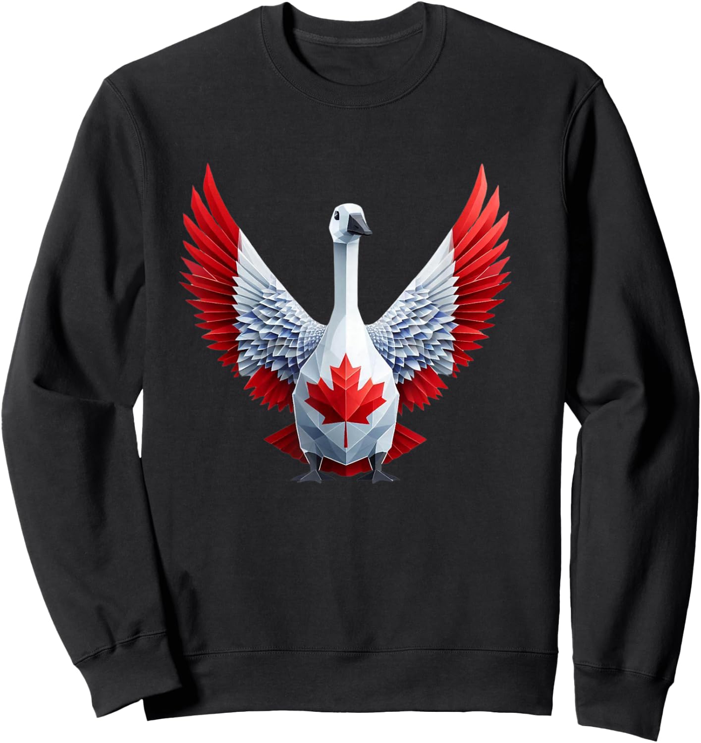 Canada Day Maple Leaf Canadian Goose For Friends Family Sweatshirt - Sweatshirt | Black