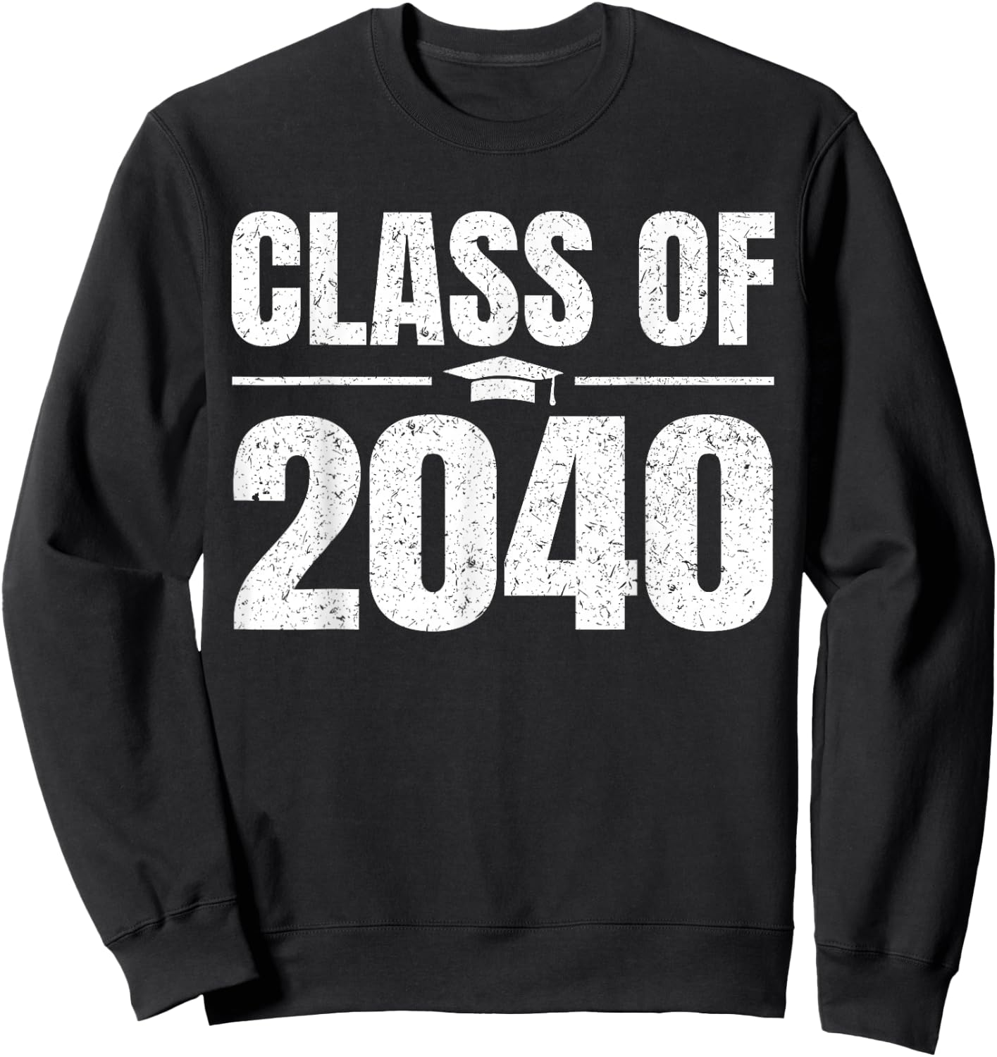 Kindergarten Class of 2040 Grow With Me Kinder Graduation Sweatshirt - Sweatshirt | Black