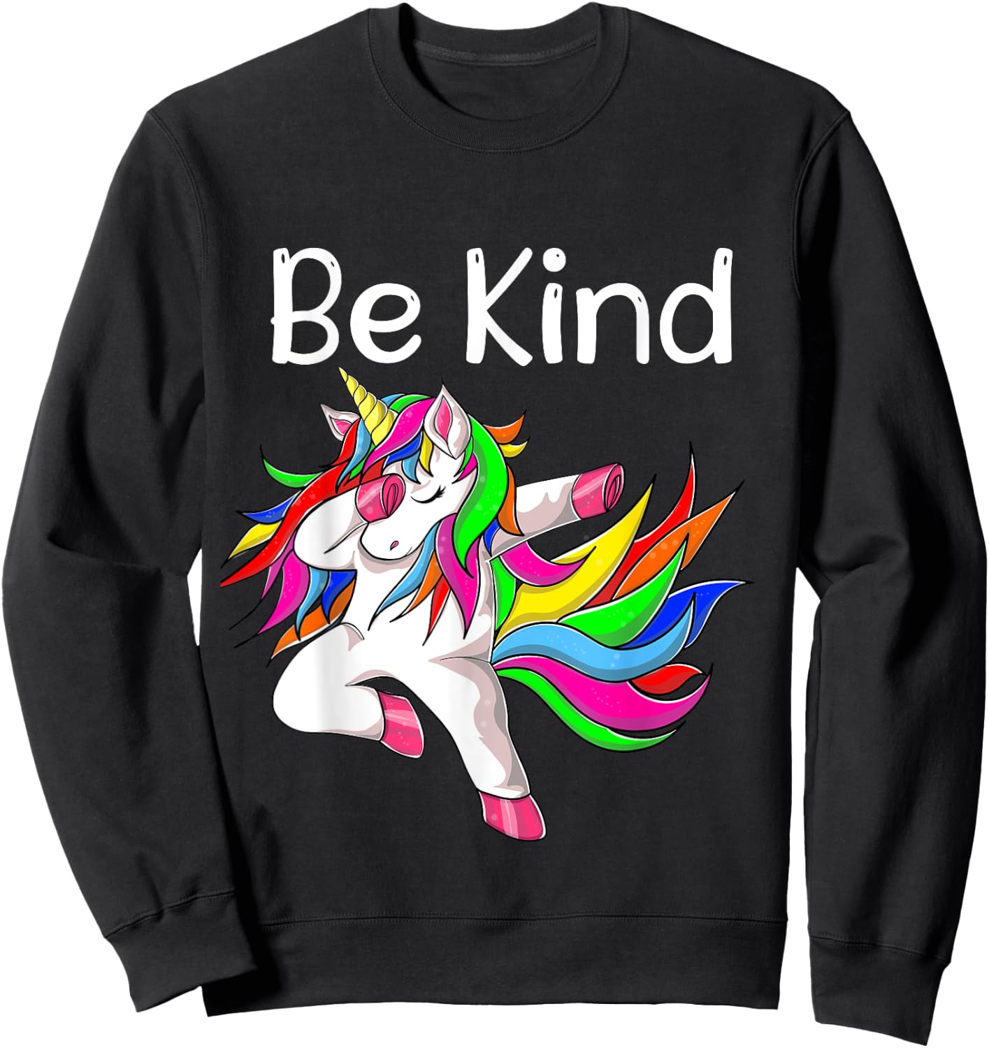 Be Kind Heart Unity Day Anti Bulling Kindness Matters Kids Sweatshirt - Sweatshirt | Black