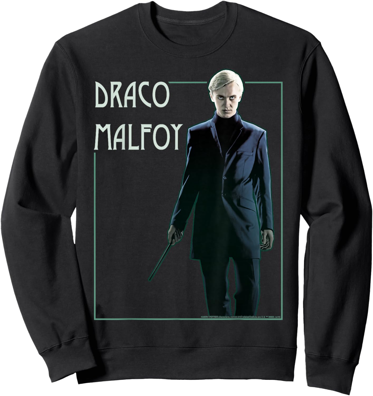 Harry Potter Draco Malfoy Simple Framed Portrait Sweatshirt - Sweatshirt | Black