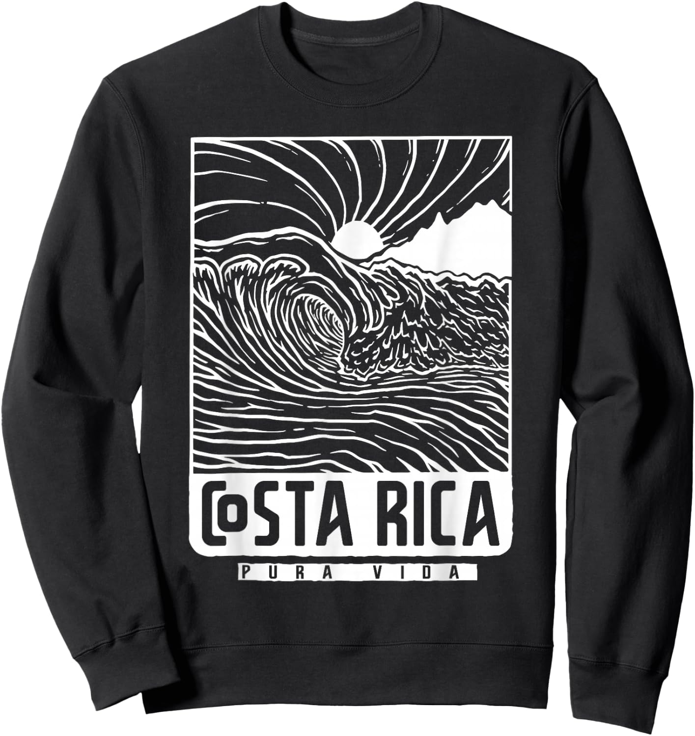 Costa Rica Pura Vida Sweatshirt - Sweatshirt | Black