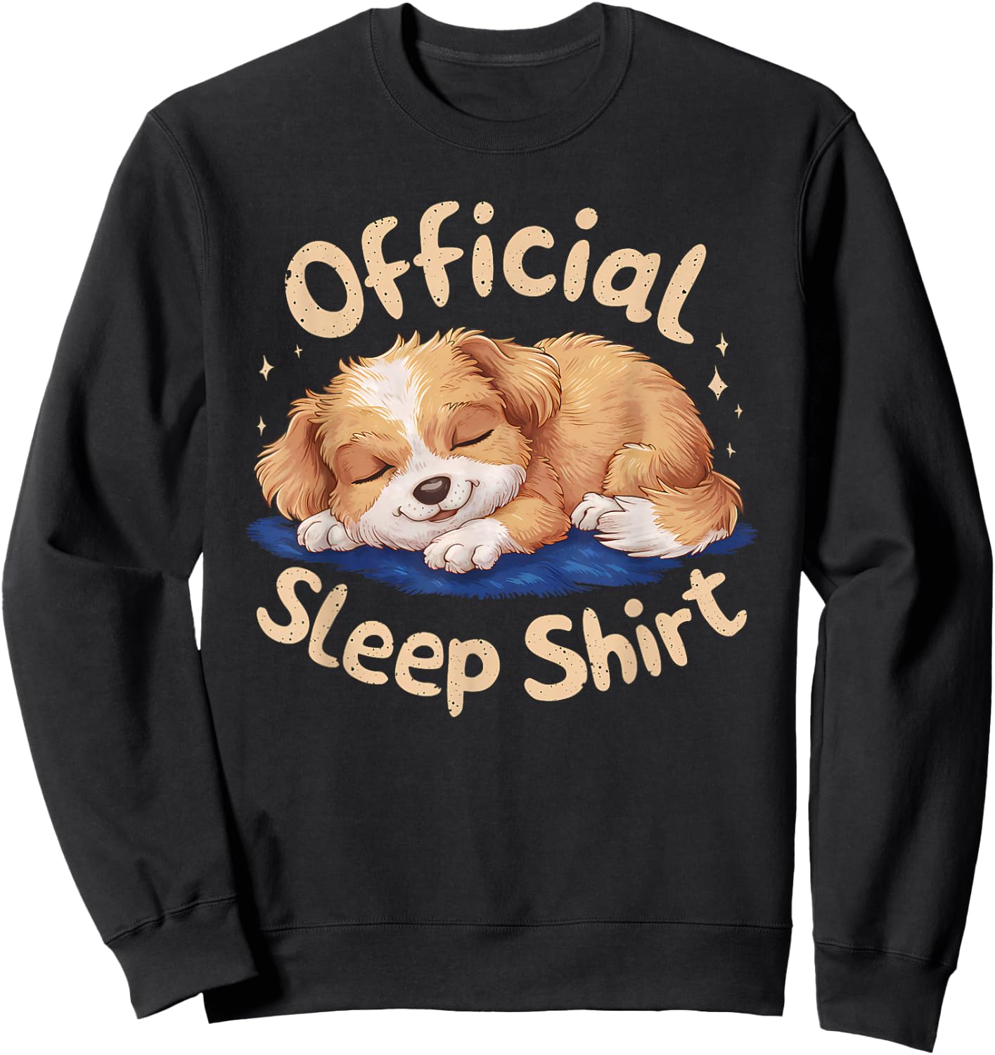 Official Sleep Shirt Dog Pajamas Nightgown Sweatshirt - Sweatshirt | Black