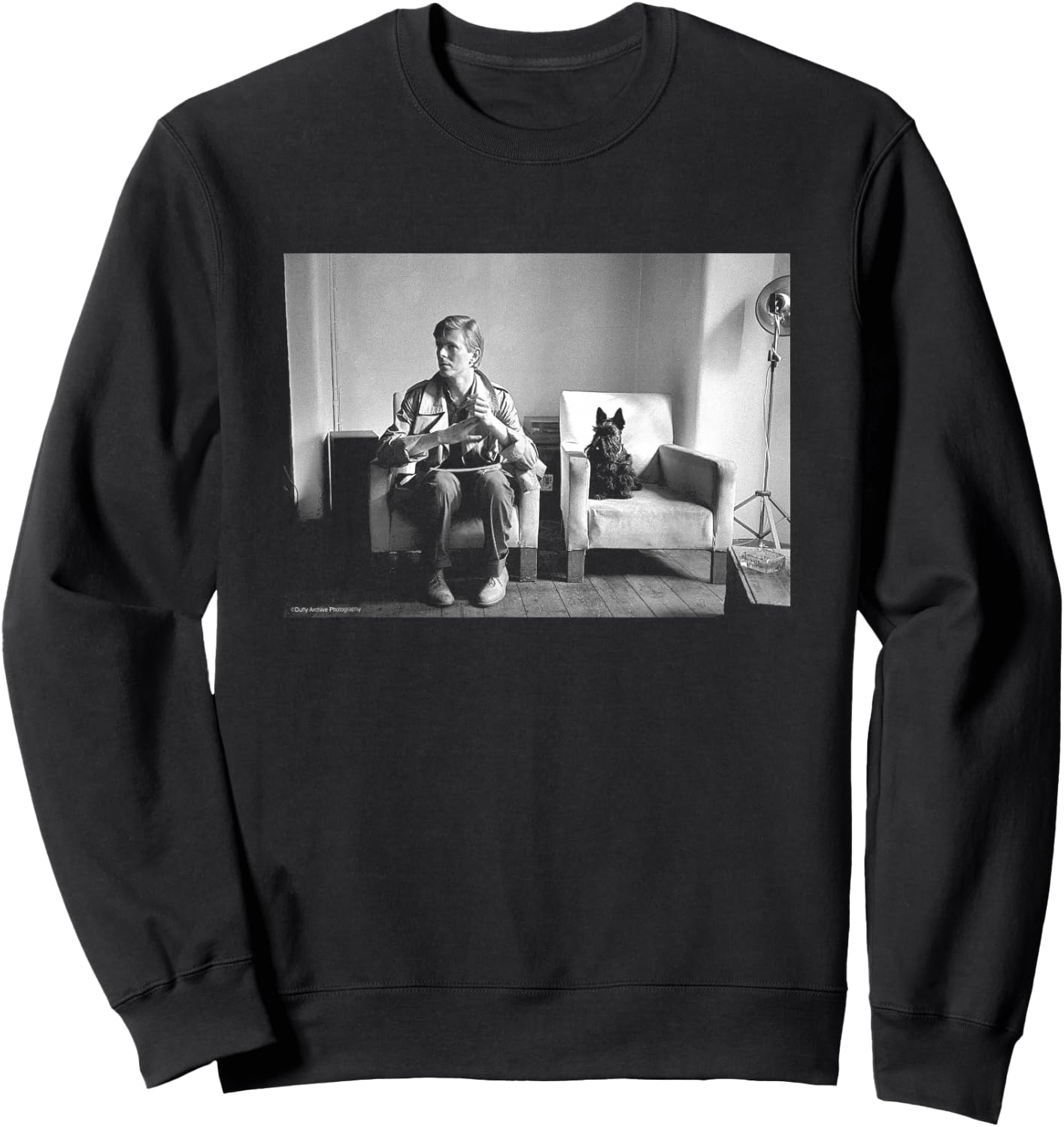 Duffy Archive Photography Lodger Shoot David Bowie With Dog Sweatshirt - Sweatshirt | Black