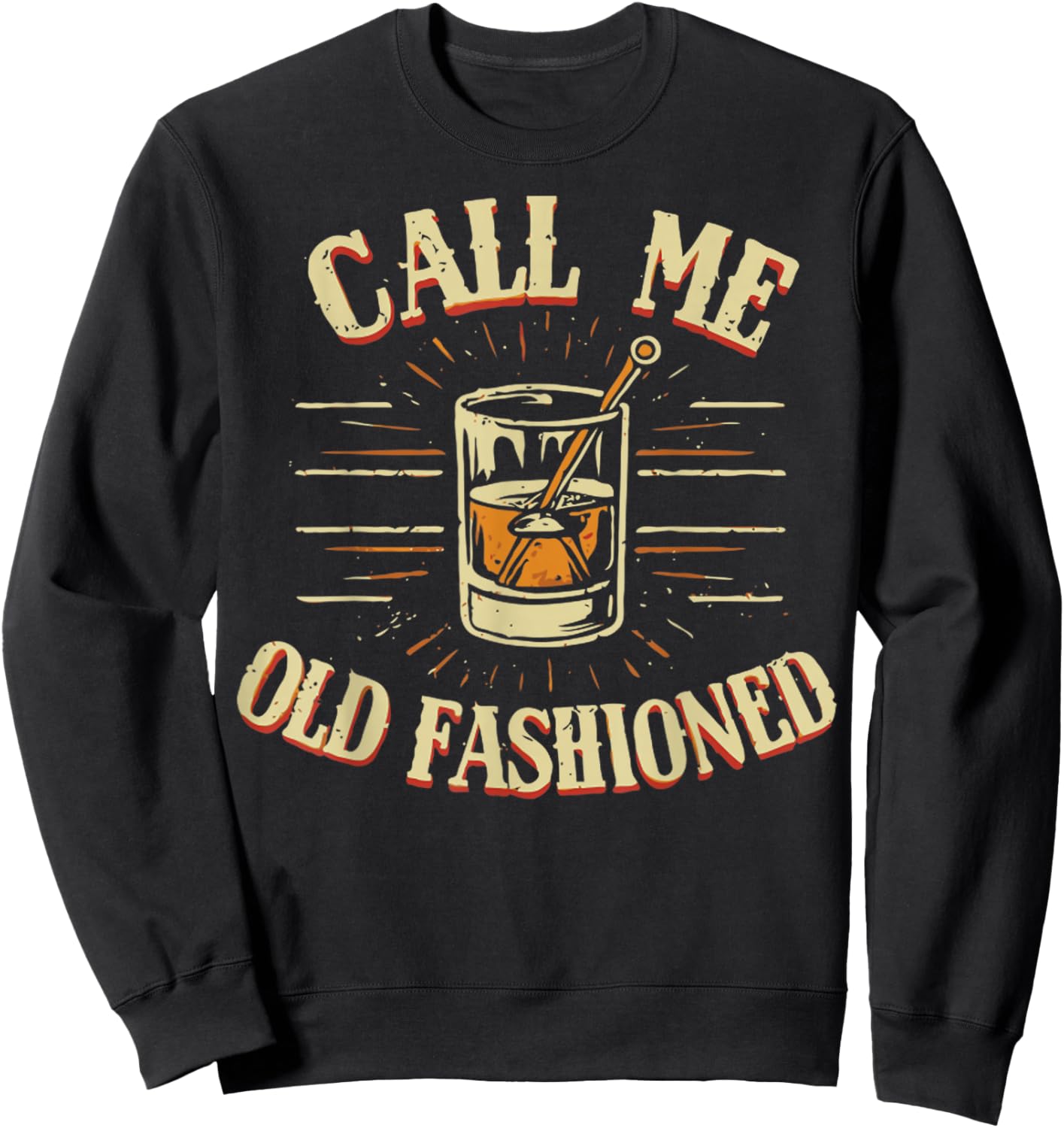 Vintage Call Me old Fashioned Retro Sweatshirt - Sweatshirt | Black