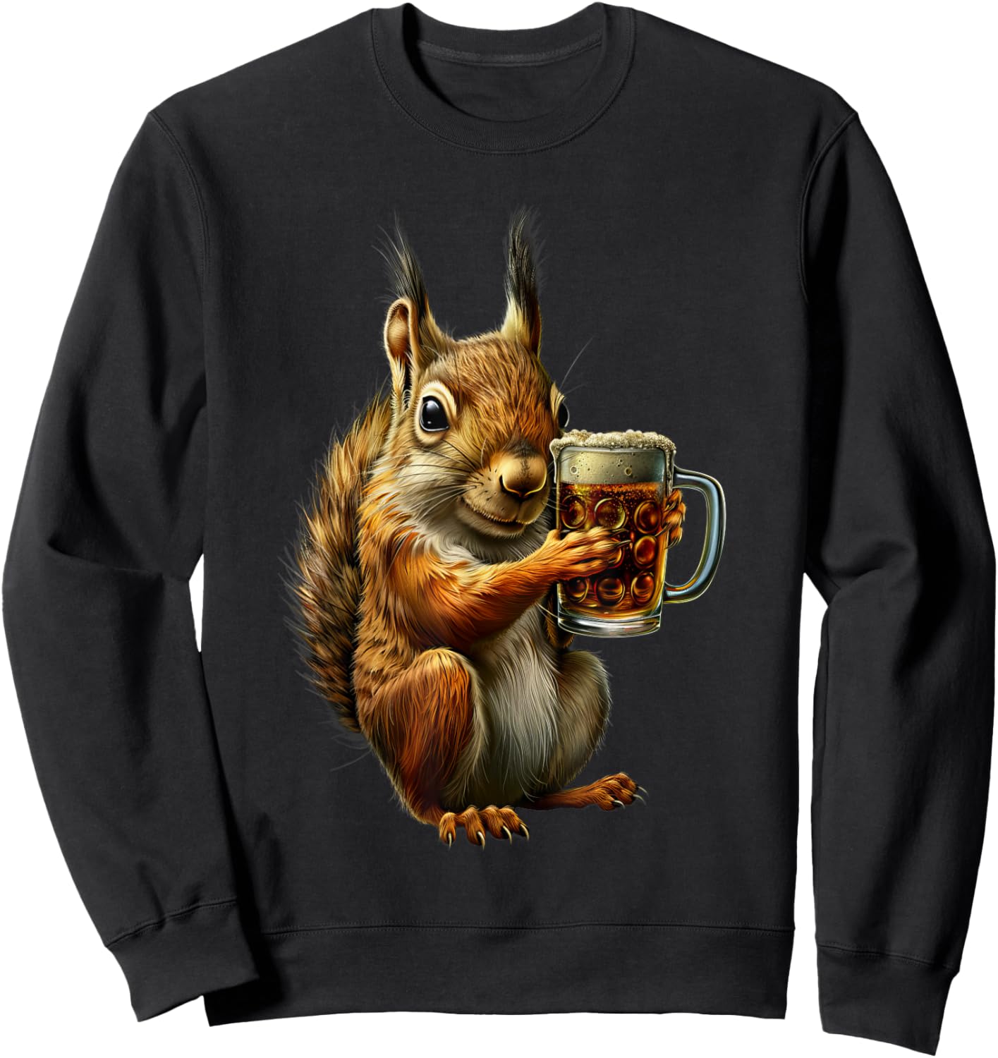 Squirrel Beer Sweatshirt - Sweatshirt | Black