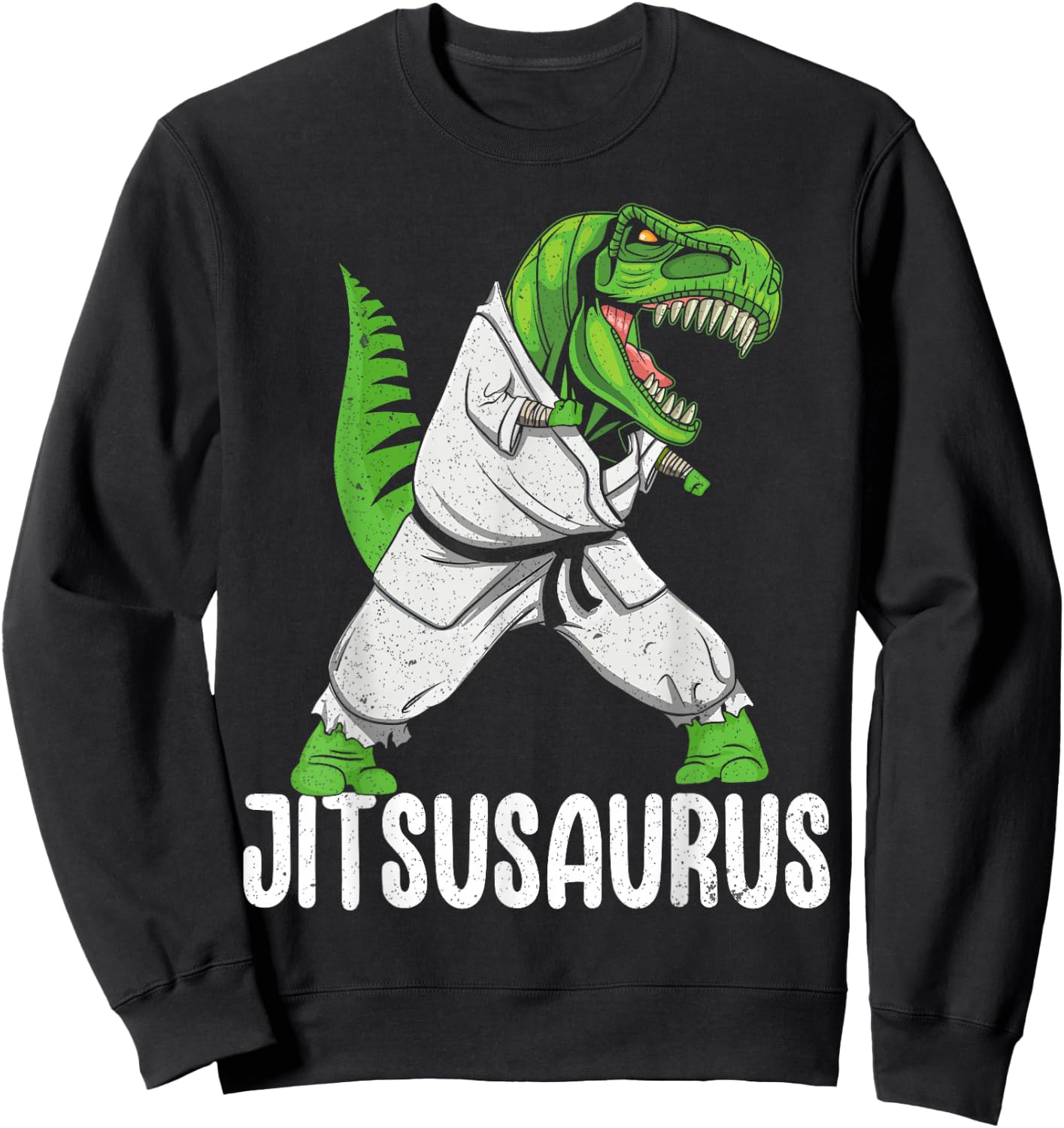Jitsusaurus Funny Jiu-Jitsu Brazillian Ju Jitsu Bjj Boys Kid Sweatshirt - Sweatshirt | Black