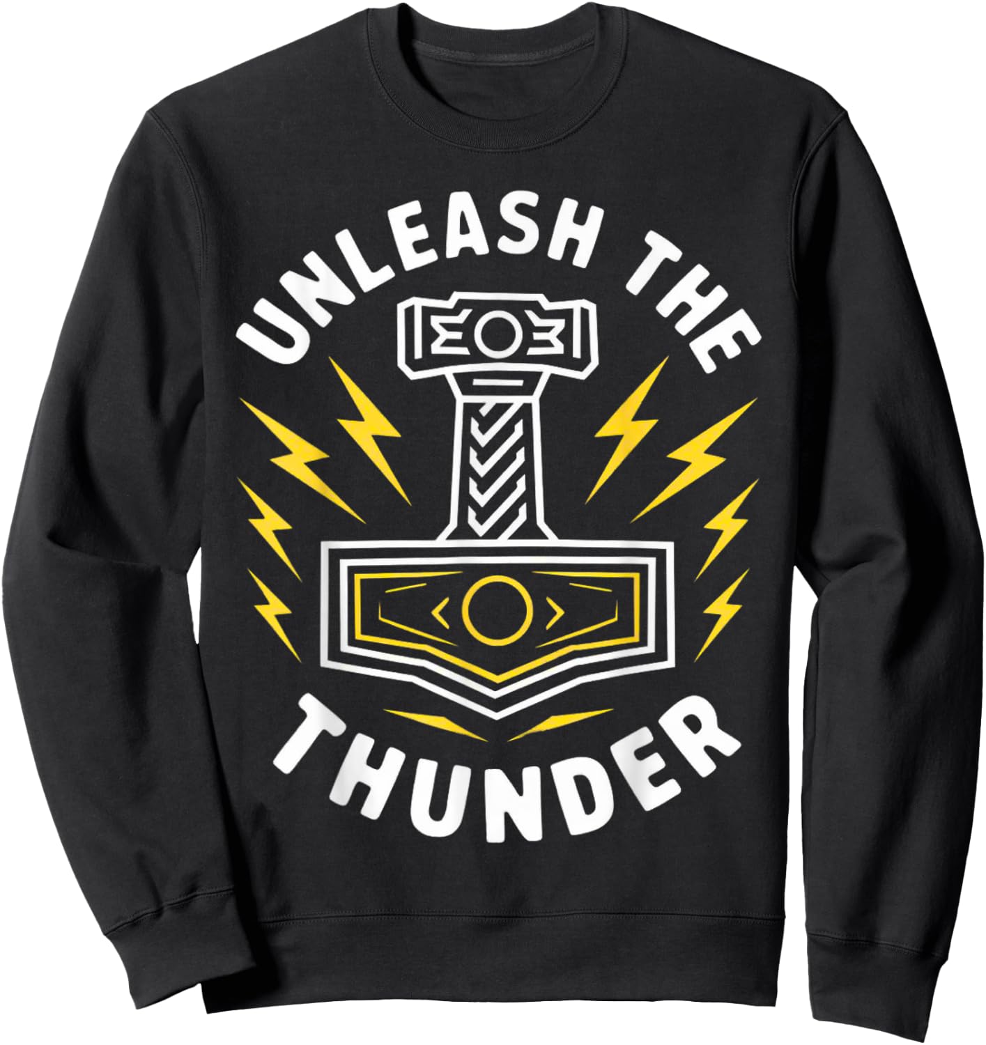 Norse Mythology Viking Celtic Thor's Hammer Mjolnir Valhalla Sweatshirt - Sweatshirt | Black