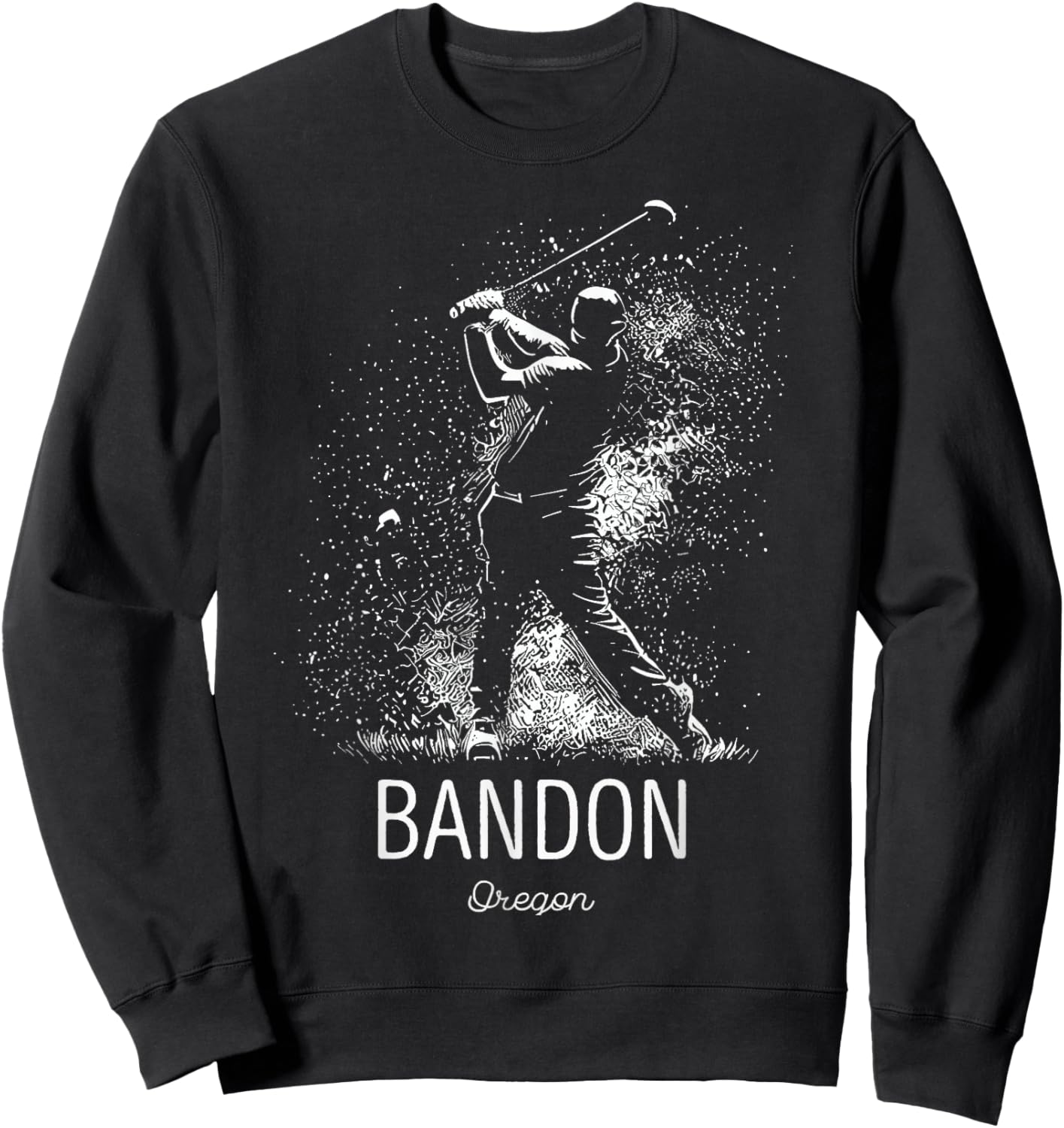 Golf Golfing Bandon Sweatshirt - Sweatshirt | Black