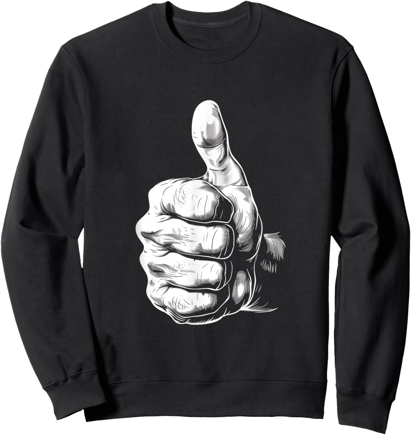Thumbs Up Sweatshirt - Sweatshirt | Black
