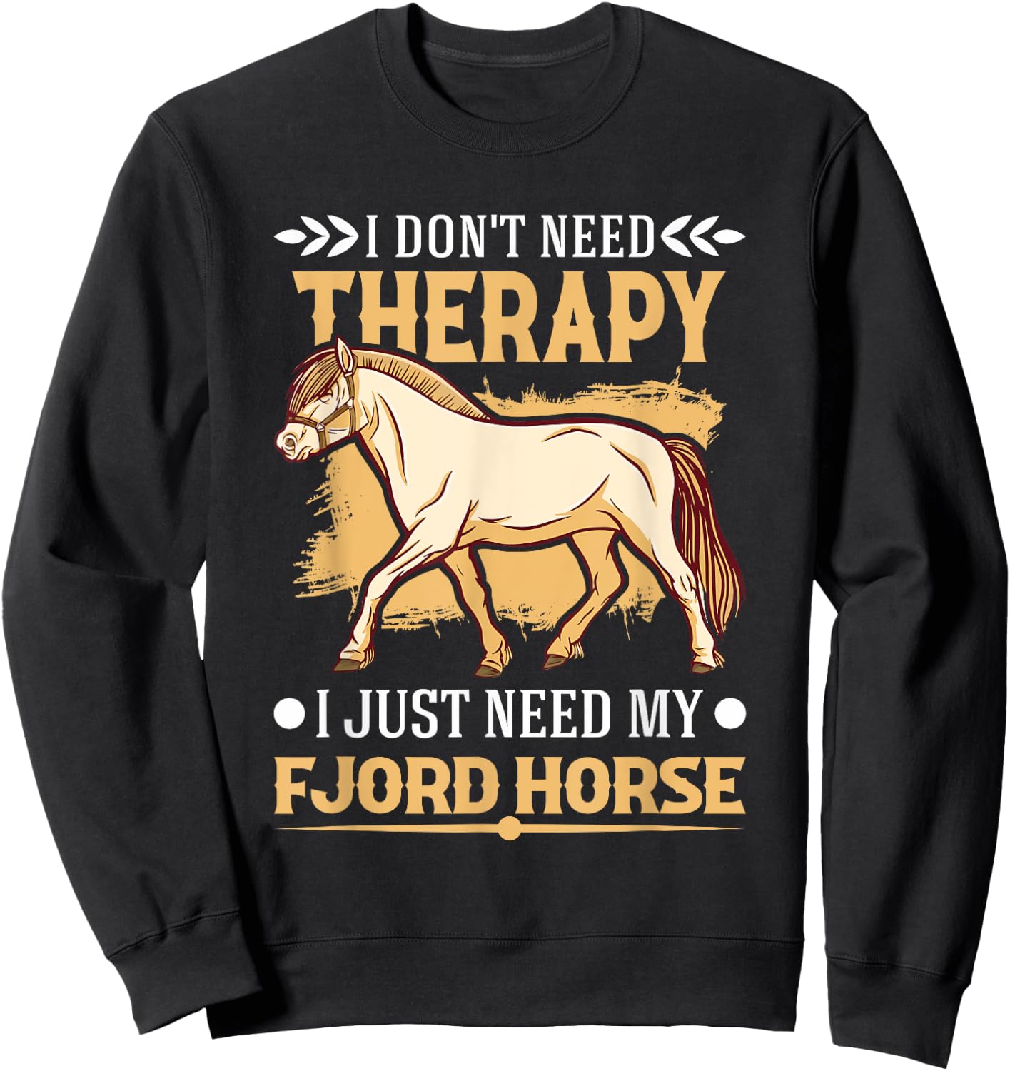 Fjord Horse Therapy Fjordi Sweatshirt - Sweatshirt | Black