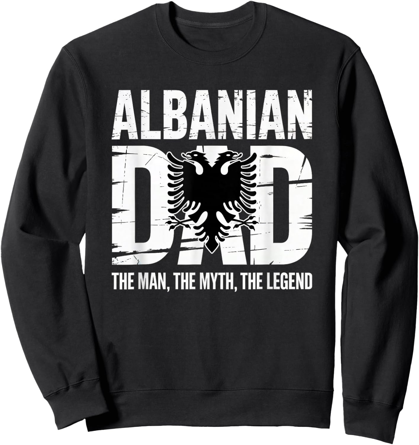 Albanian Father's day Skenderbeg Albania proud Albanian Dad Sweatshirt - Sweatshirt | Black