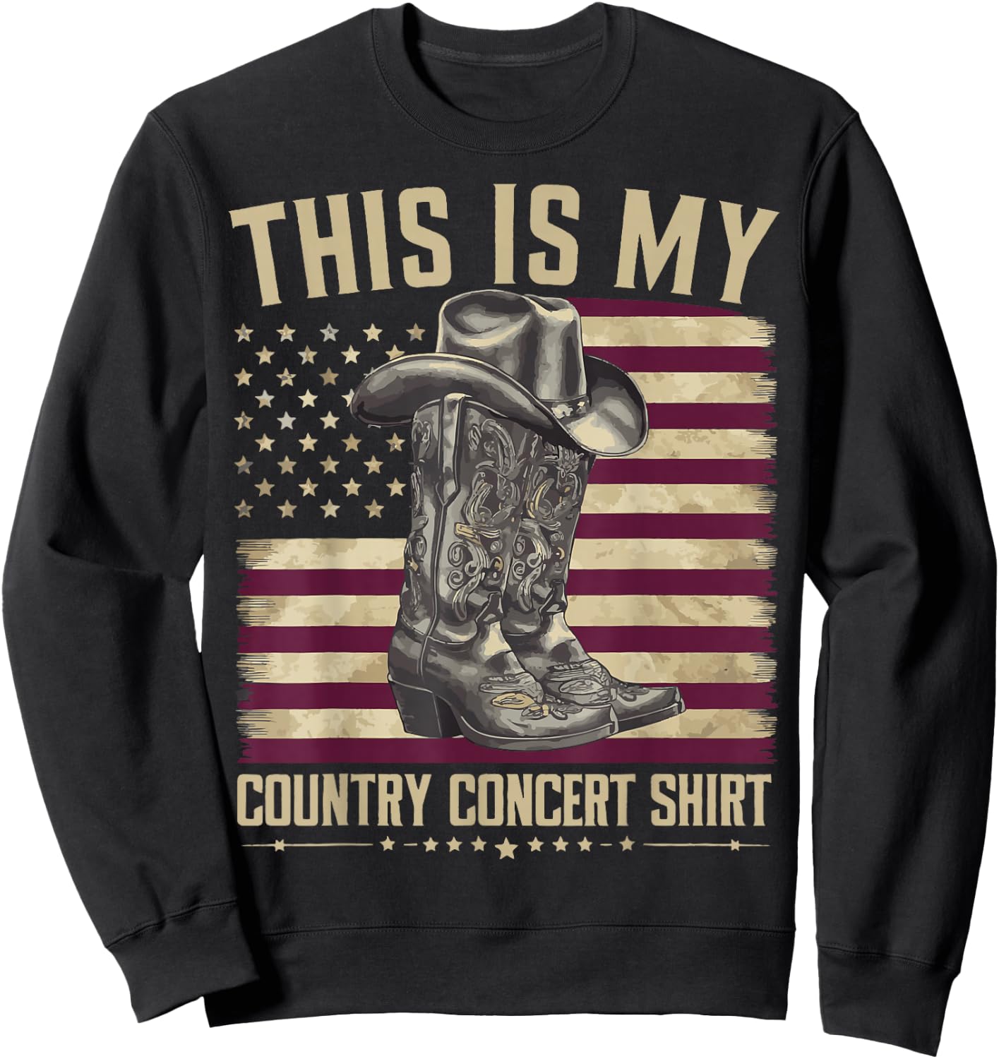 This Is My Country Concert Sweatshirt - Sweatshirt | Black