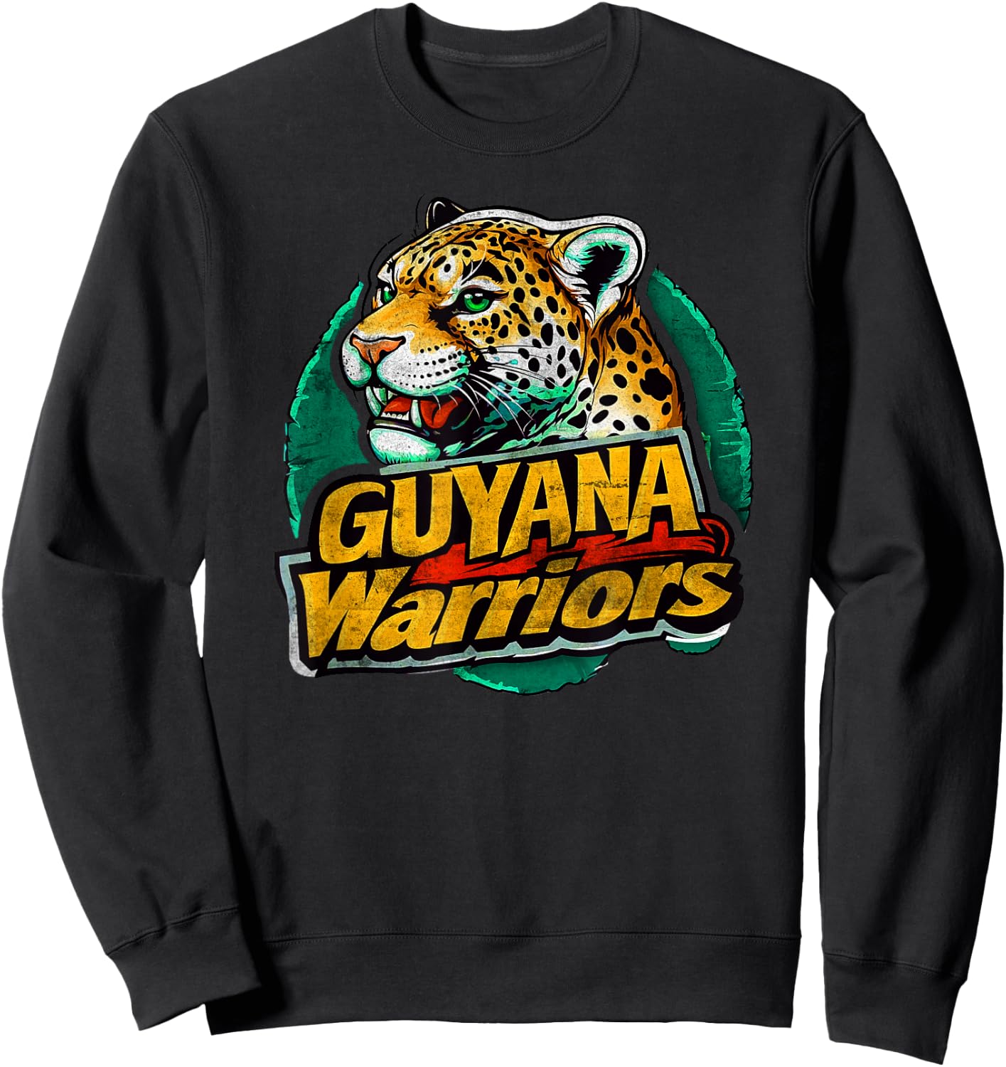Guyana Warriors Vintage Look Cricket Sweatshirt - Sweatshirt | Black