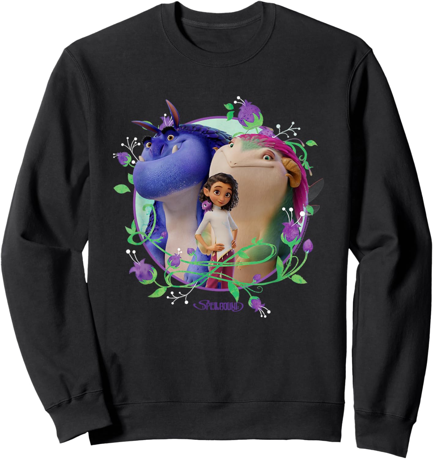 Spellbound Enchanted Floral Family Group Sweatshirt - Sweatshirt | Black
