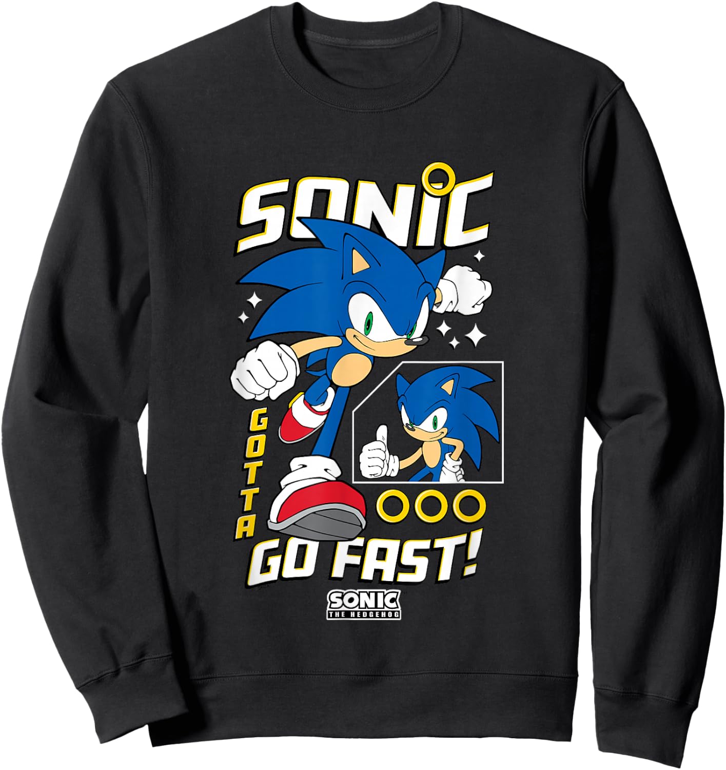 Sonic The Hedgehog Gotta Go Fast! Epic Run Sweatshirt - Sweatshirt | Black