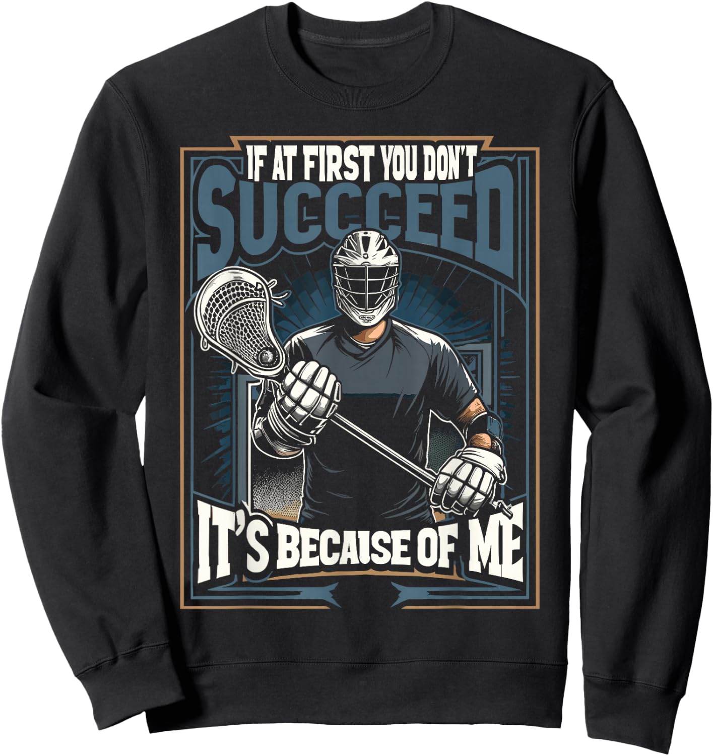Lacrosse Player Lax Goalie Lacrosse Goalie Sweatshirt - Sweatshirt | Black