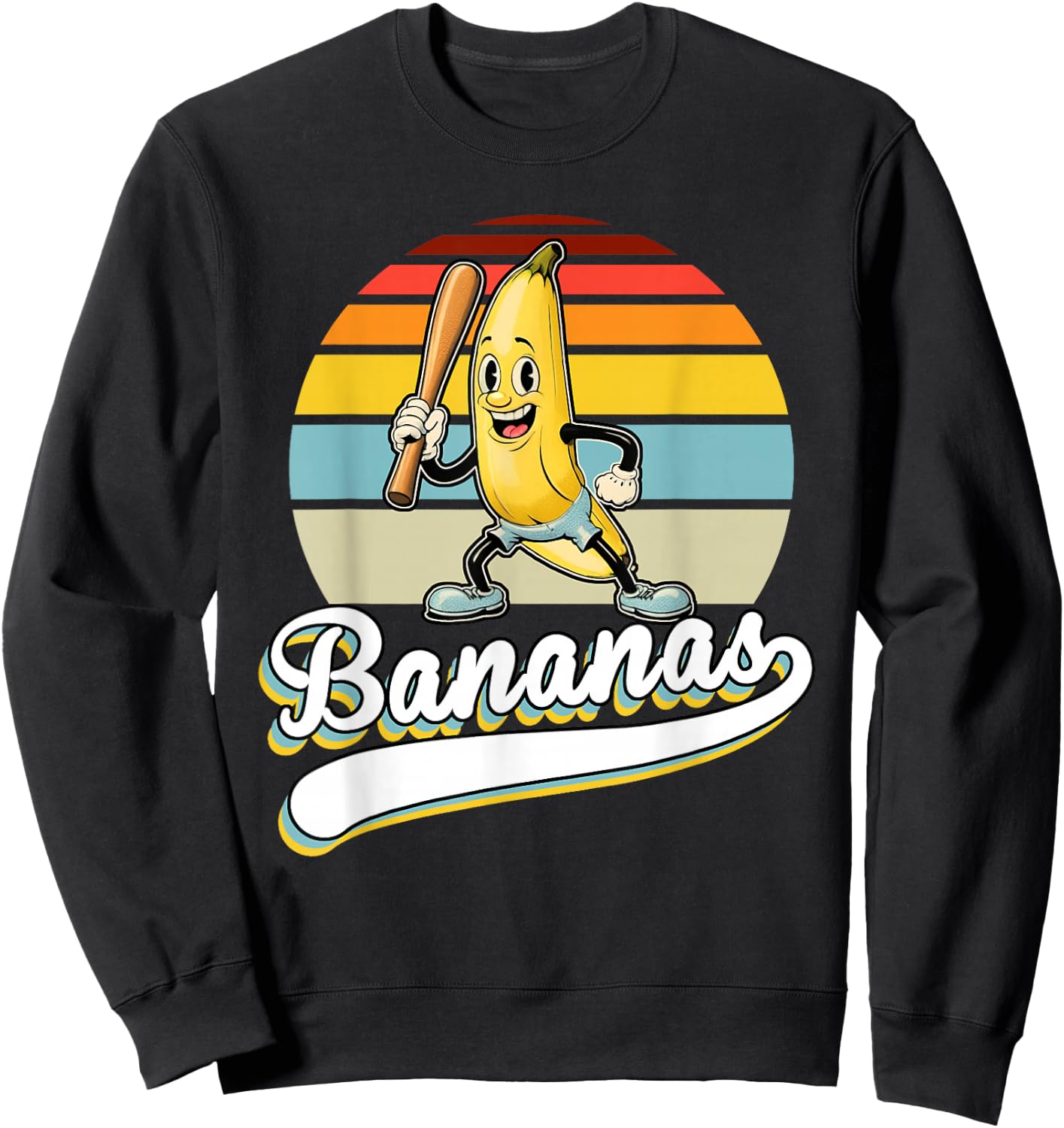 Let's Go Bananas Kids Youth Boys Sweatshirt - Sweatshirt | Black