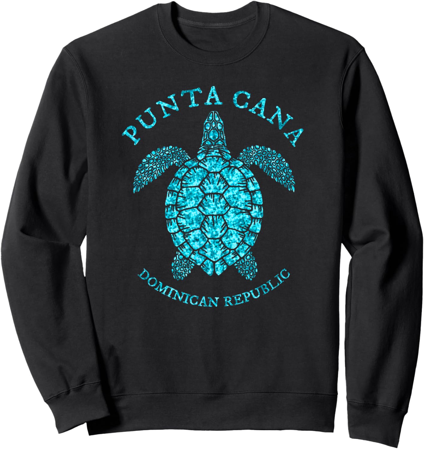 Punta Cana Dominican Republic Sea Turtle Boys Girls Toddler Sweatshirt - Sweatshirt | Black