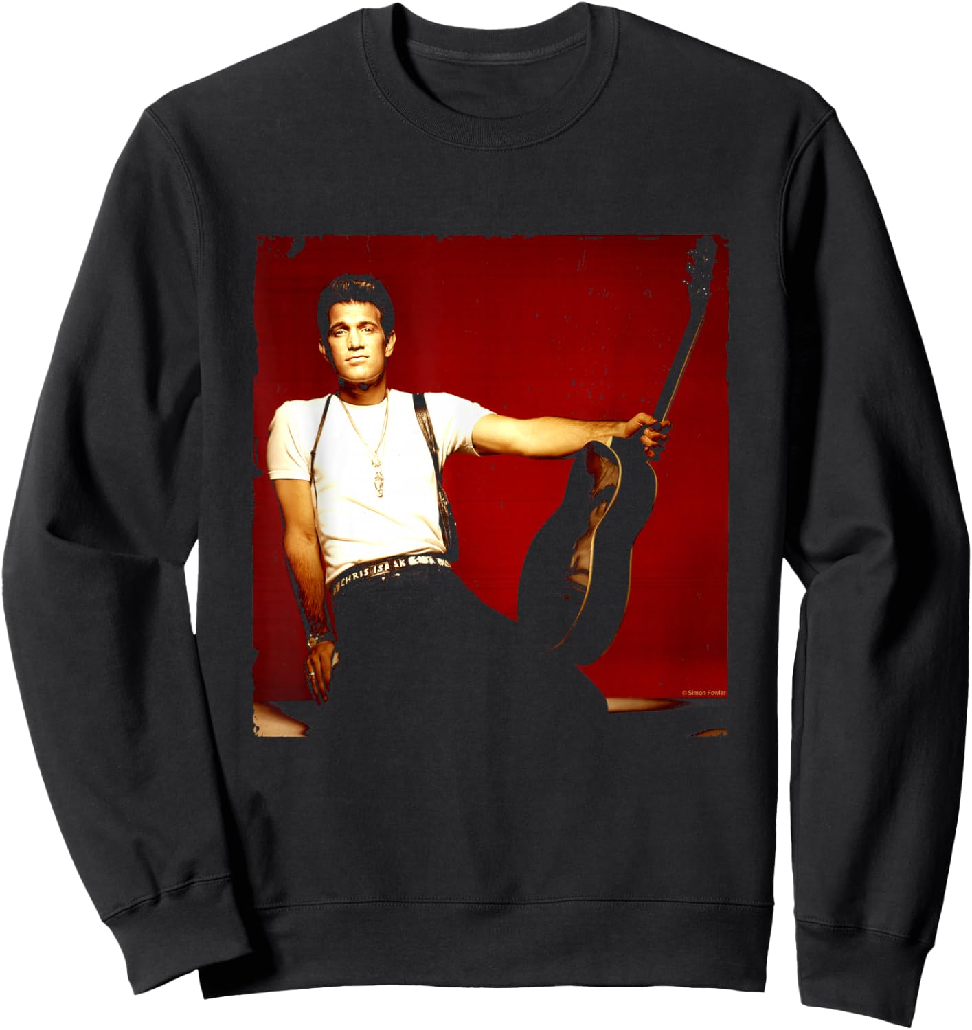 Singer Chris Isaak Studio Shoot By Simon Fowler Sweatshirt - Sweatshirt | Black