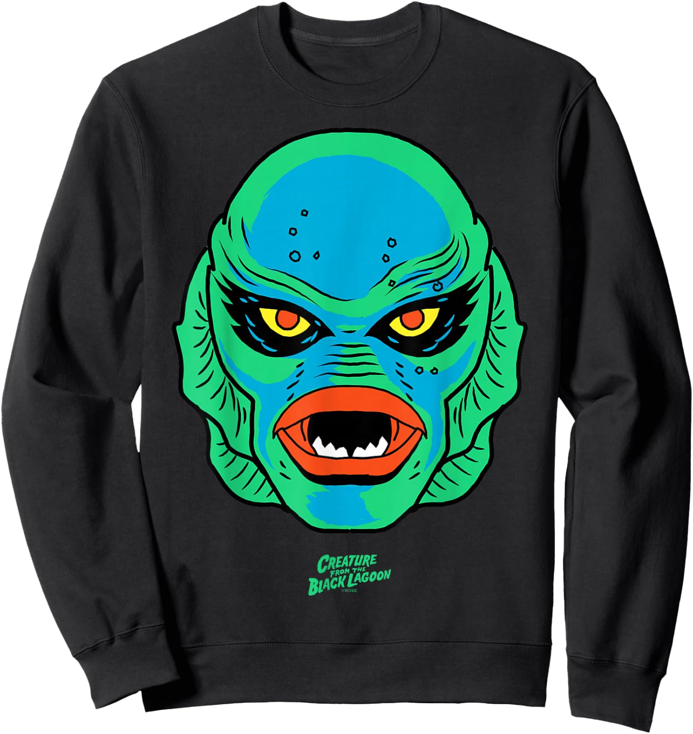 Universal Monsters Creature from the Black Lagoon Gilman Sweatshirt - Sweatshirt | Black