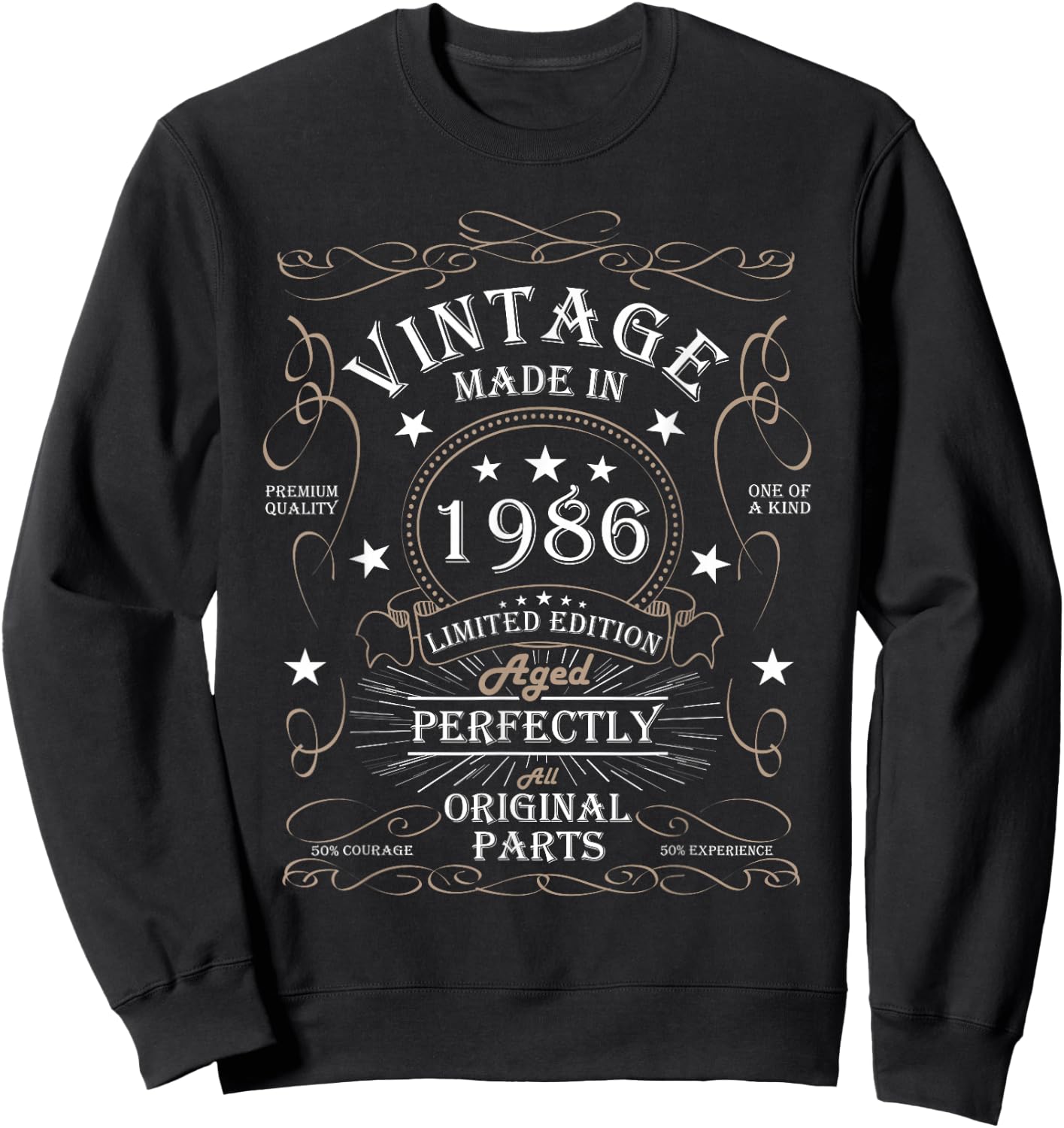 39th Birthday Retro Limited Edition Man Woman Vintage 1986 Sweatshirt - Sweatshirt | Black