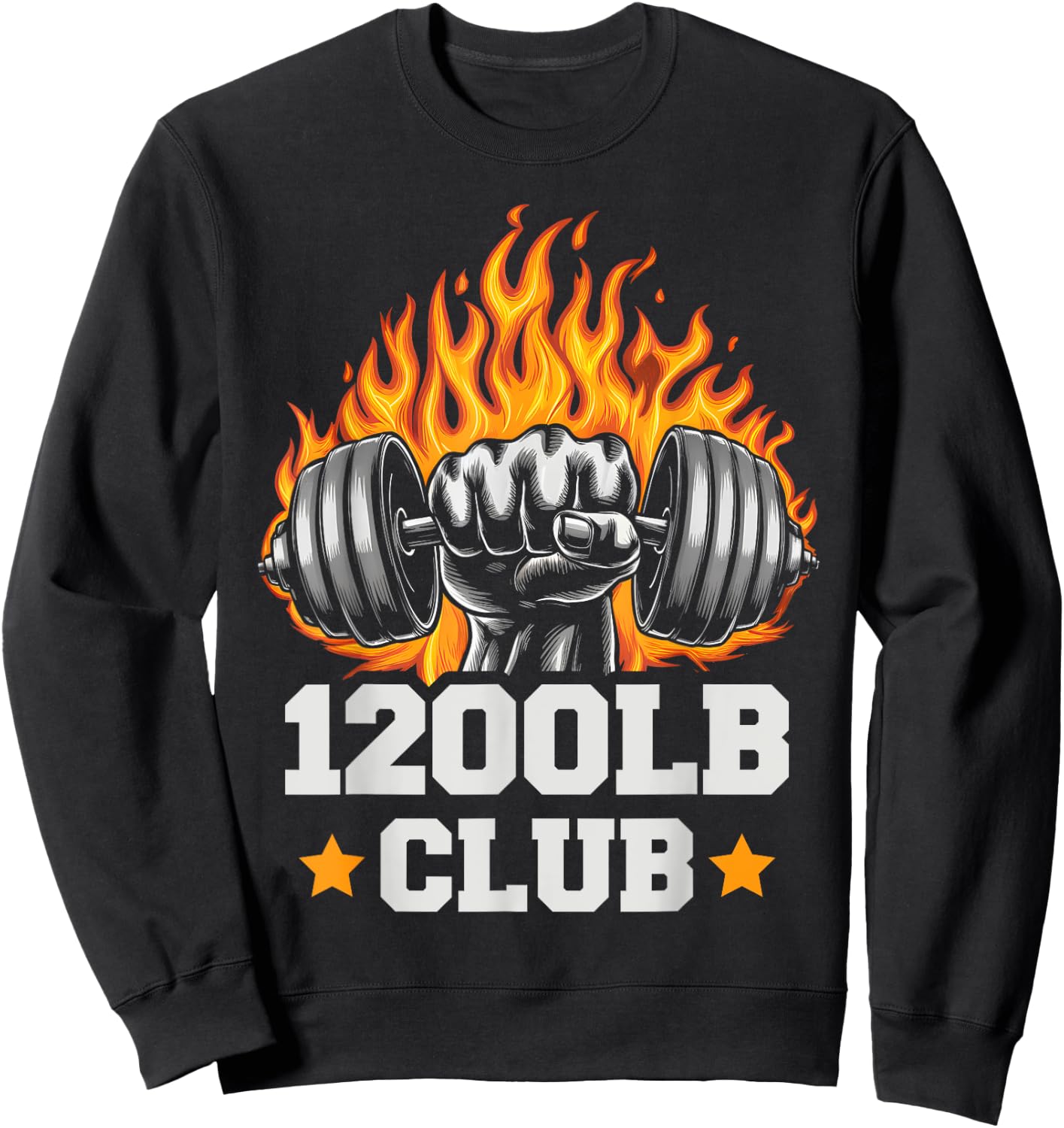 1200 Pound Club Gym Weightlifting Bodybuilders 1200 lb Club Sweatshirt - Sweatshirt | Black