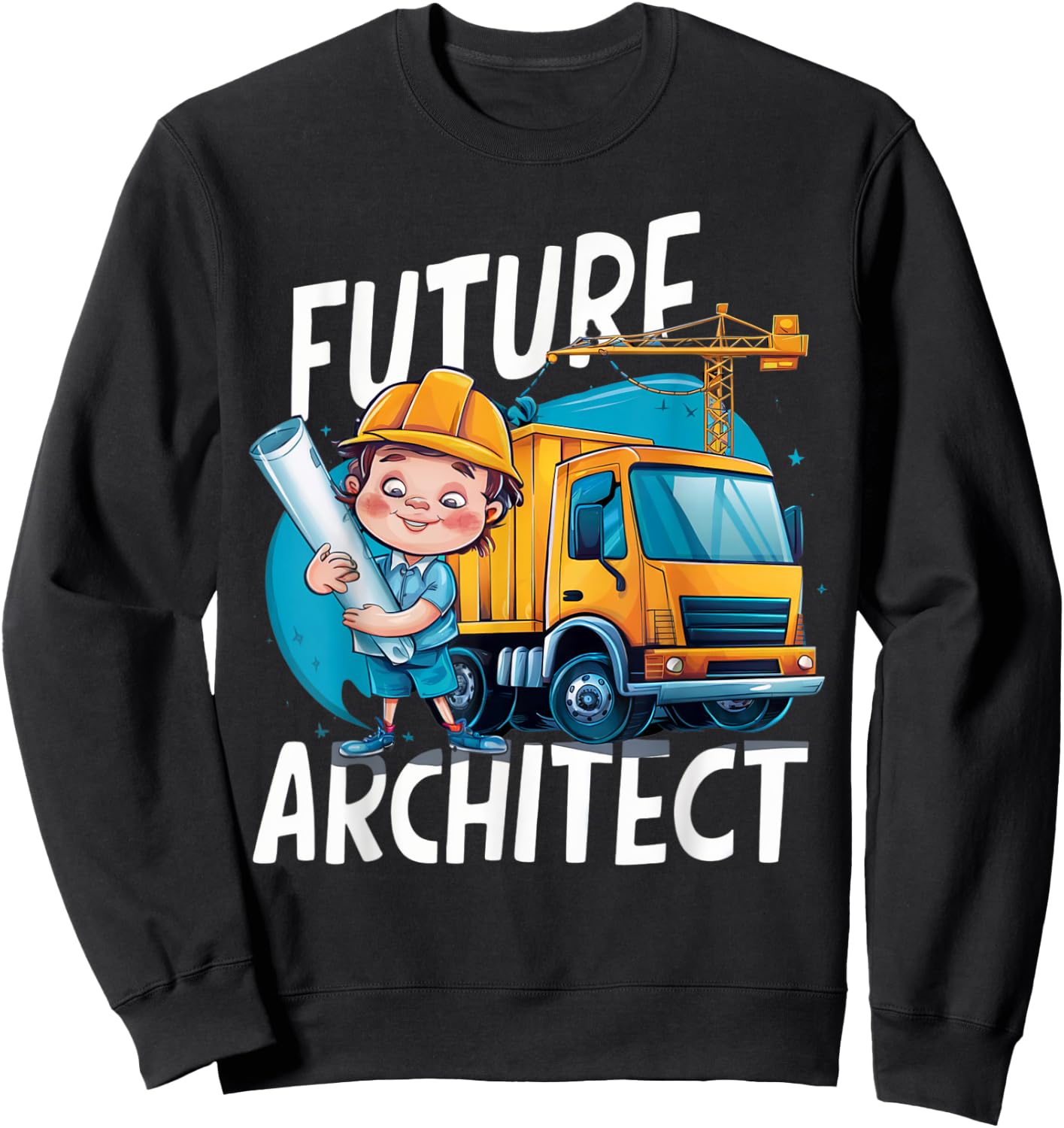 Future Architect Costume for Toddler Adults & Kids Sweatshirt - Sweatshirt | Black