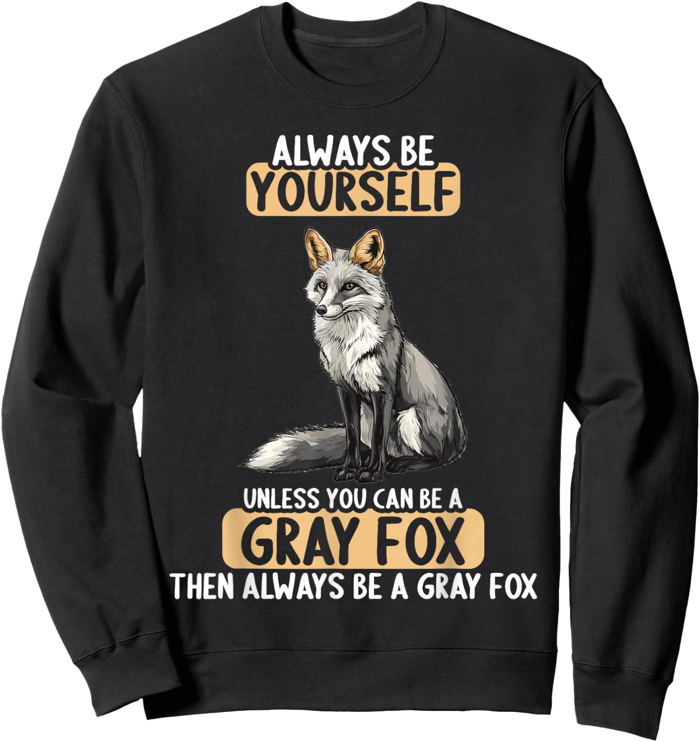 Gray Foxes Gray Fox Sweatshirt - Sweatshirt | Black