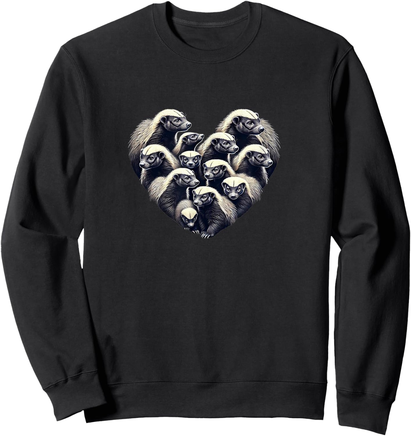 Honey Badger Shirt Honey Badger Lover Honey Badgers Sweatshirt - Sweatshirt | Black