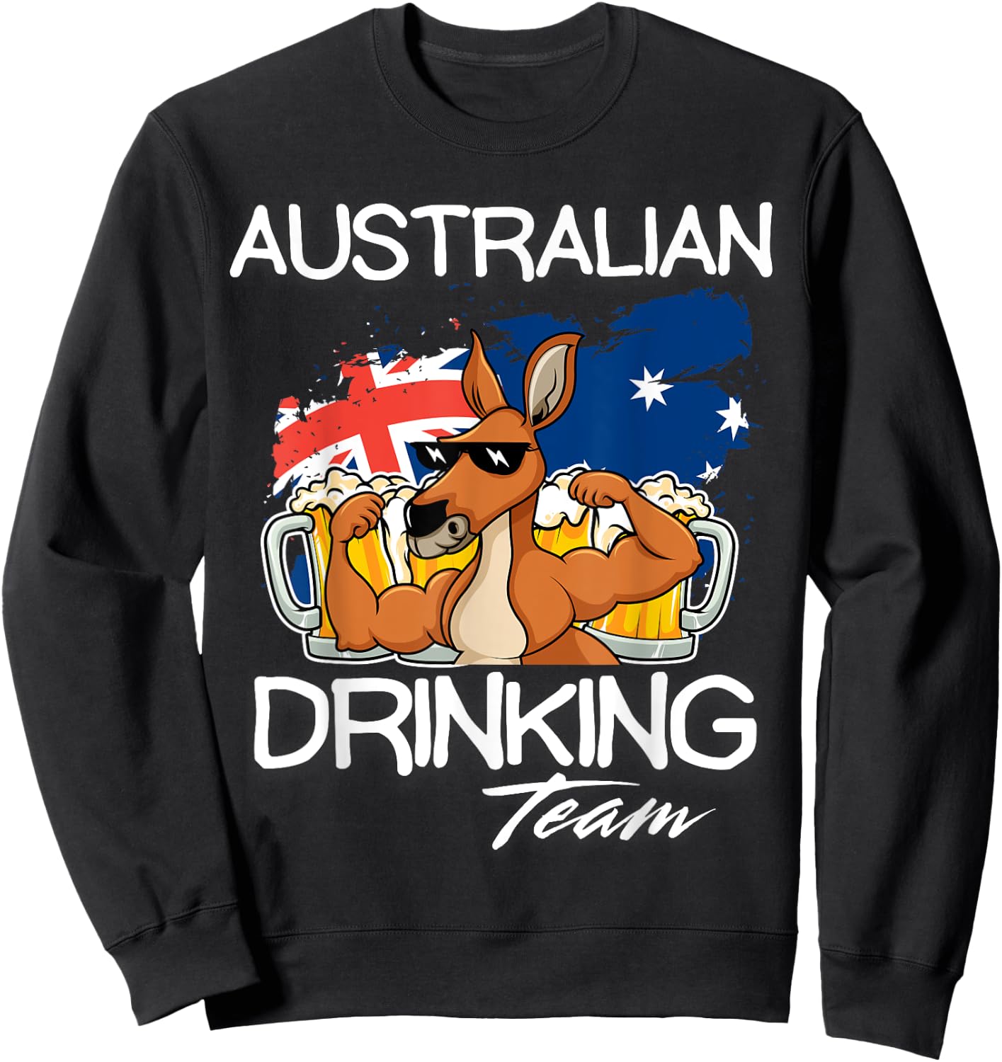 Classic Australian Drinking Team Beer Drinker Australia Sweatshirt - Sweatshirt | Black