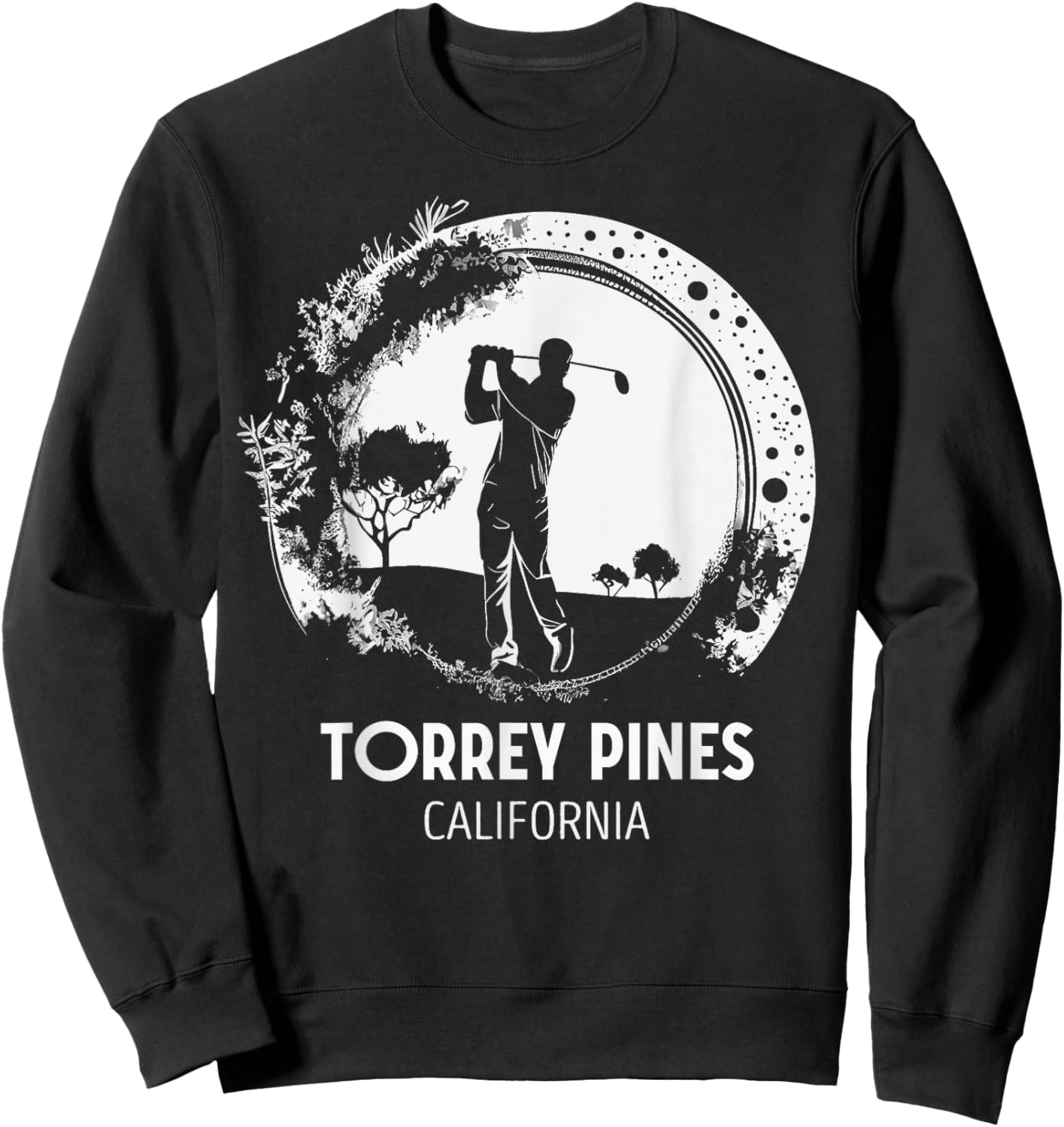 Golf Golfing Torrey Pines Sweatshirt - Sweatshirt | Black