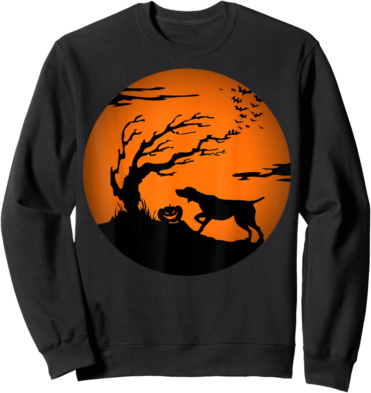GSP Halloween German Shorthaired Pointer Sweatshirt - Sweatshirt | Black