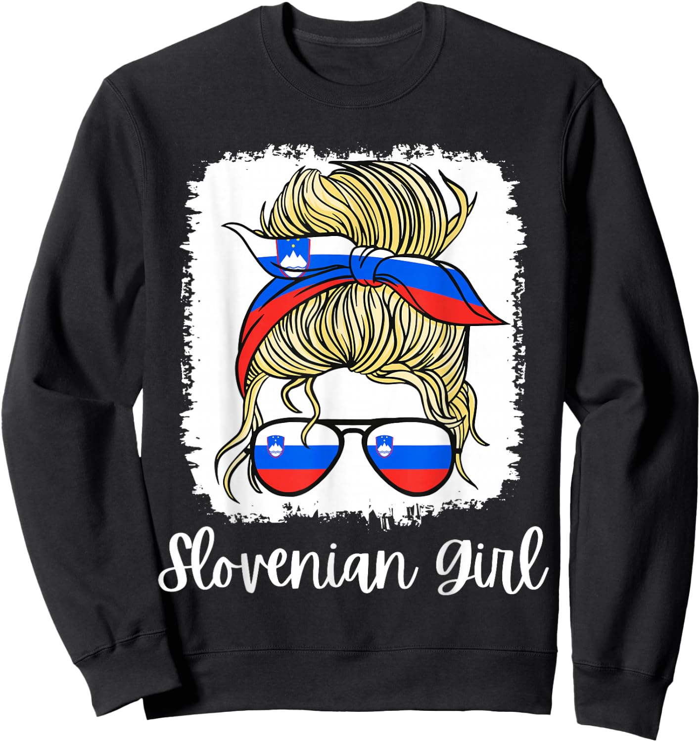 Slovenia Slovenka Girls Slovenian Girl Wife Sweatshirt - Sweatshirt | Black