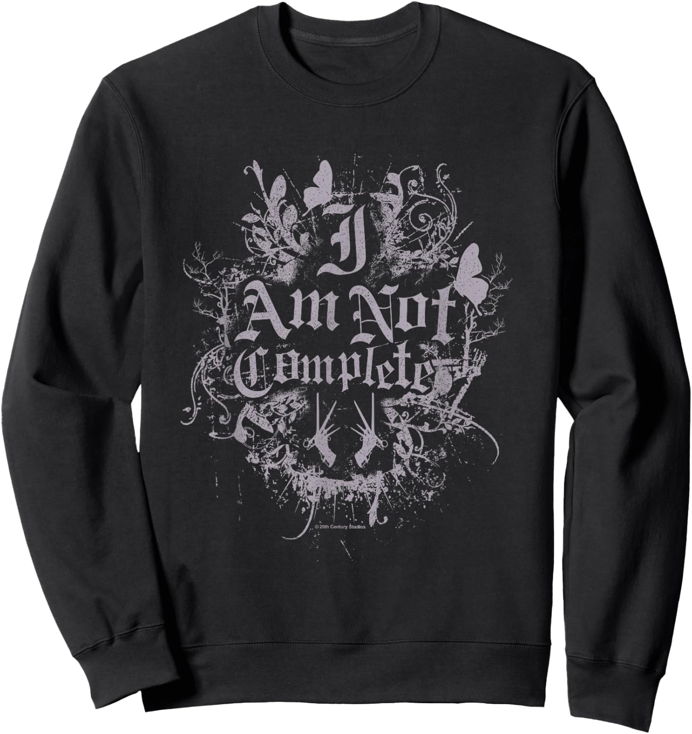 Edward Scissorhands I Am Not Complete Vintage Gothic Logo Sweatshirt - Sweatshirt | Black