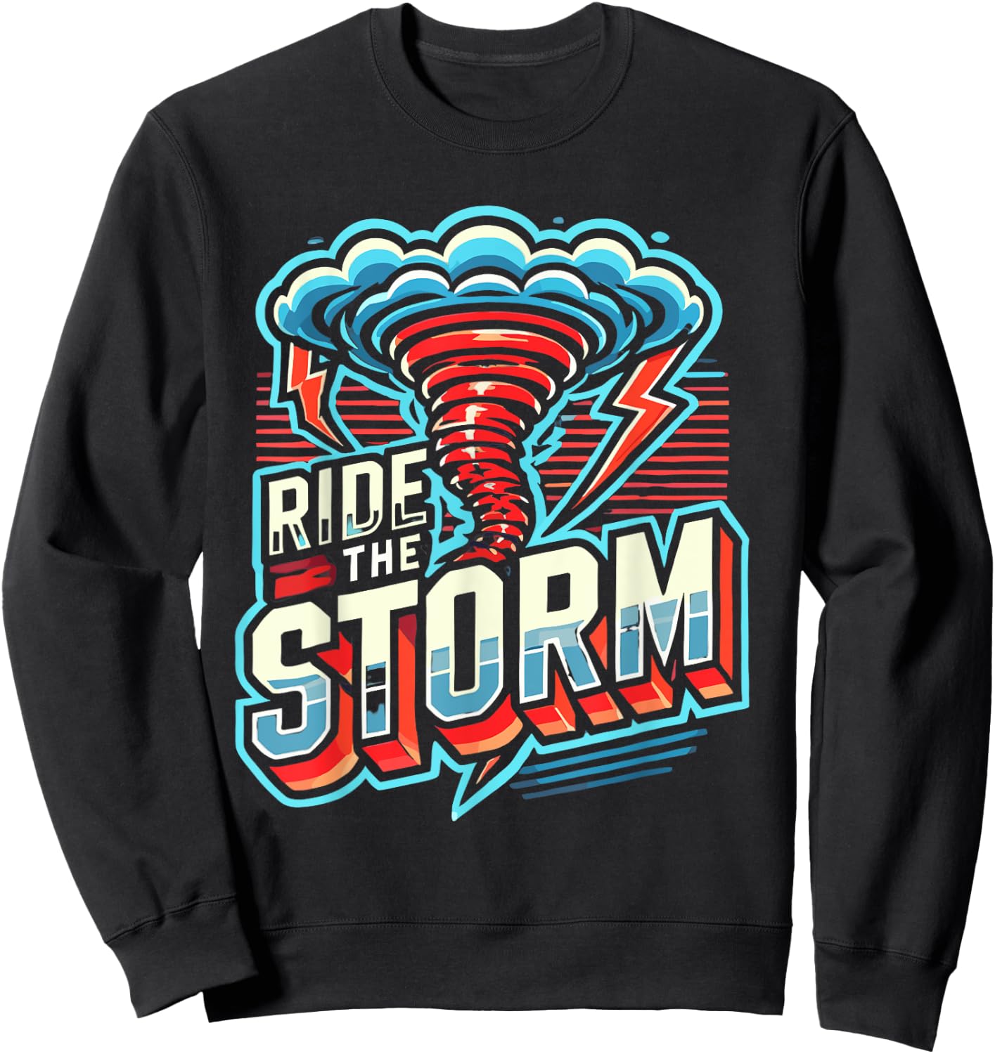 Tornado Costume Tornado Chasers Storm Hunter Storm Tornado Sweatshirt - Sweatshirt | Black