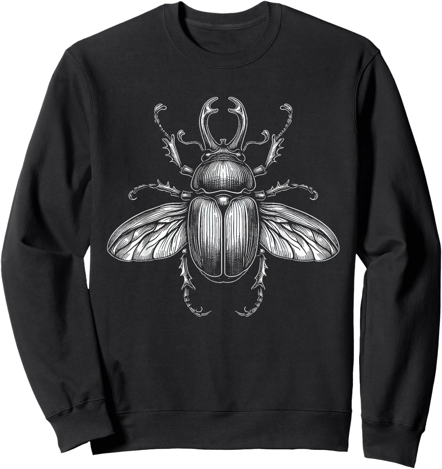 Beetle Insect Art Design Sweatshirt - Sweatshirt | Black