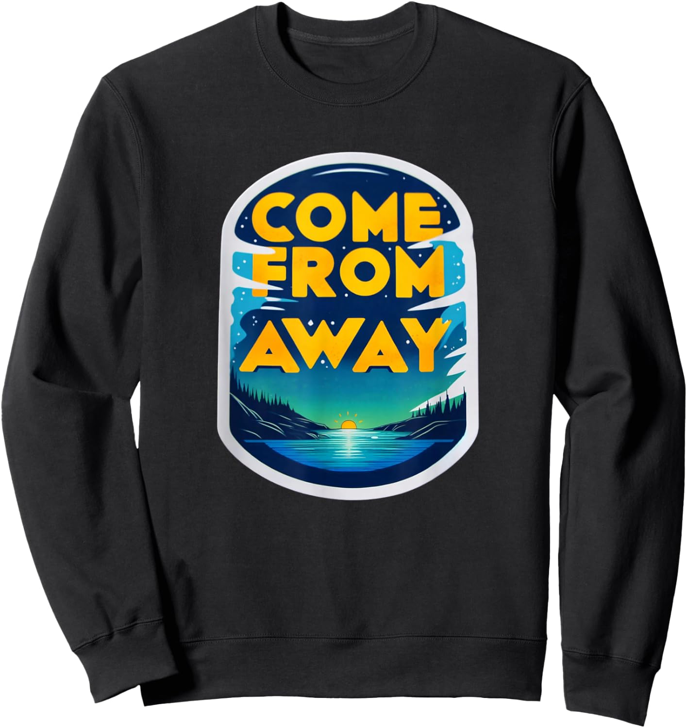StageNotes Come From Newfoundland CFA Away Musical Theatre , Small, Black Sweatshirt - Sweatshirt | Black