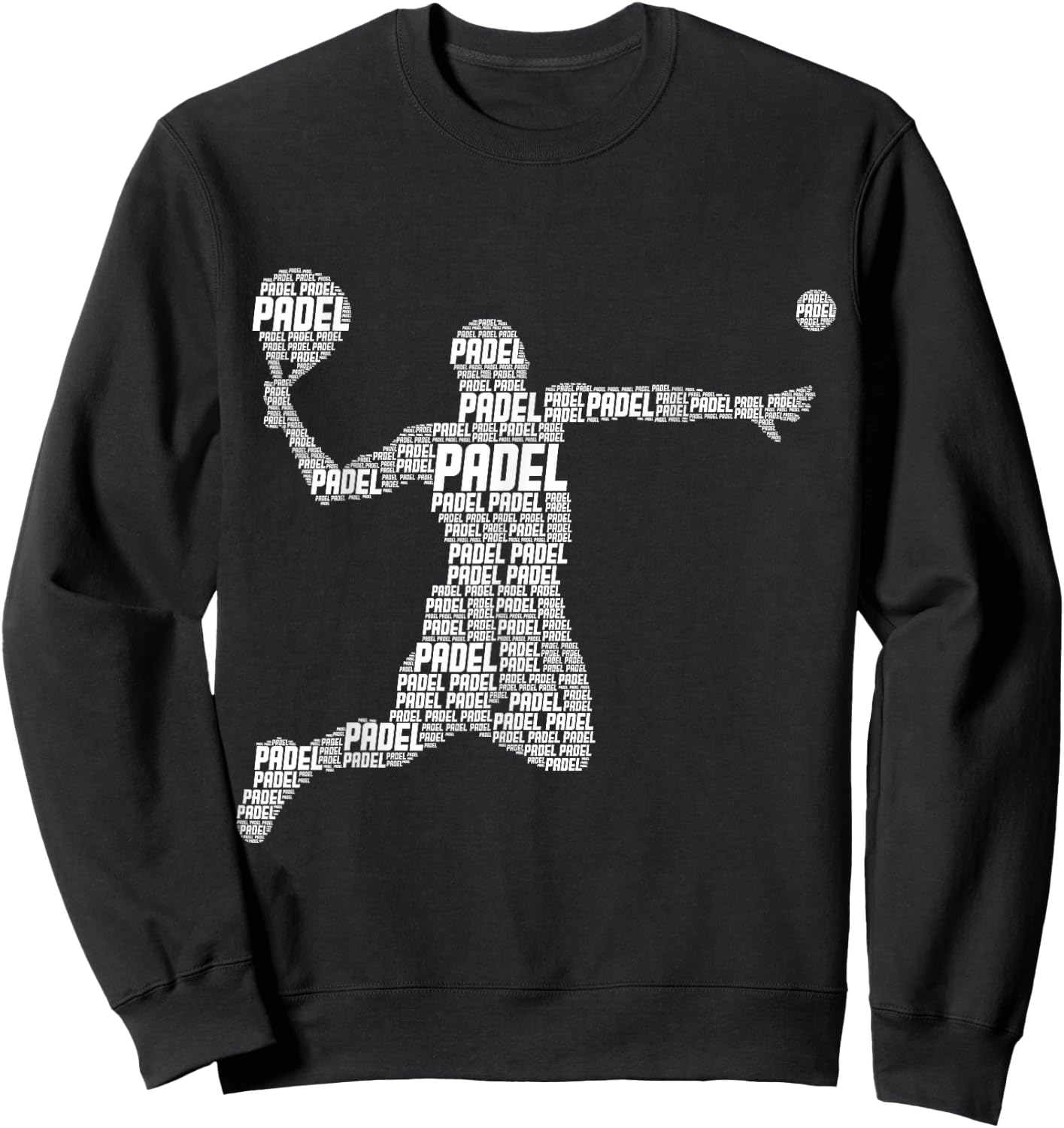 Padel Paddleball Men Boys Kids Sweatshirt - Sweatshirt | Black