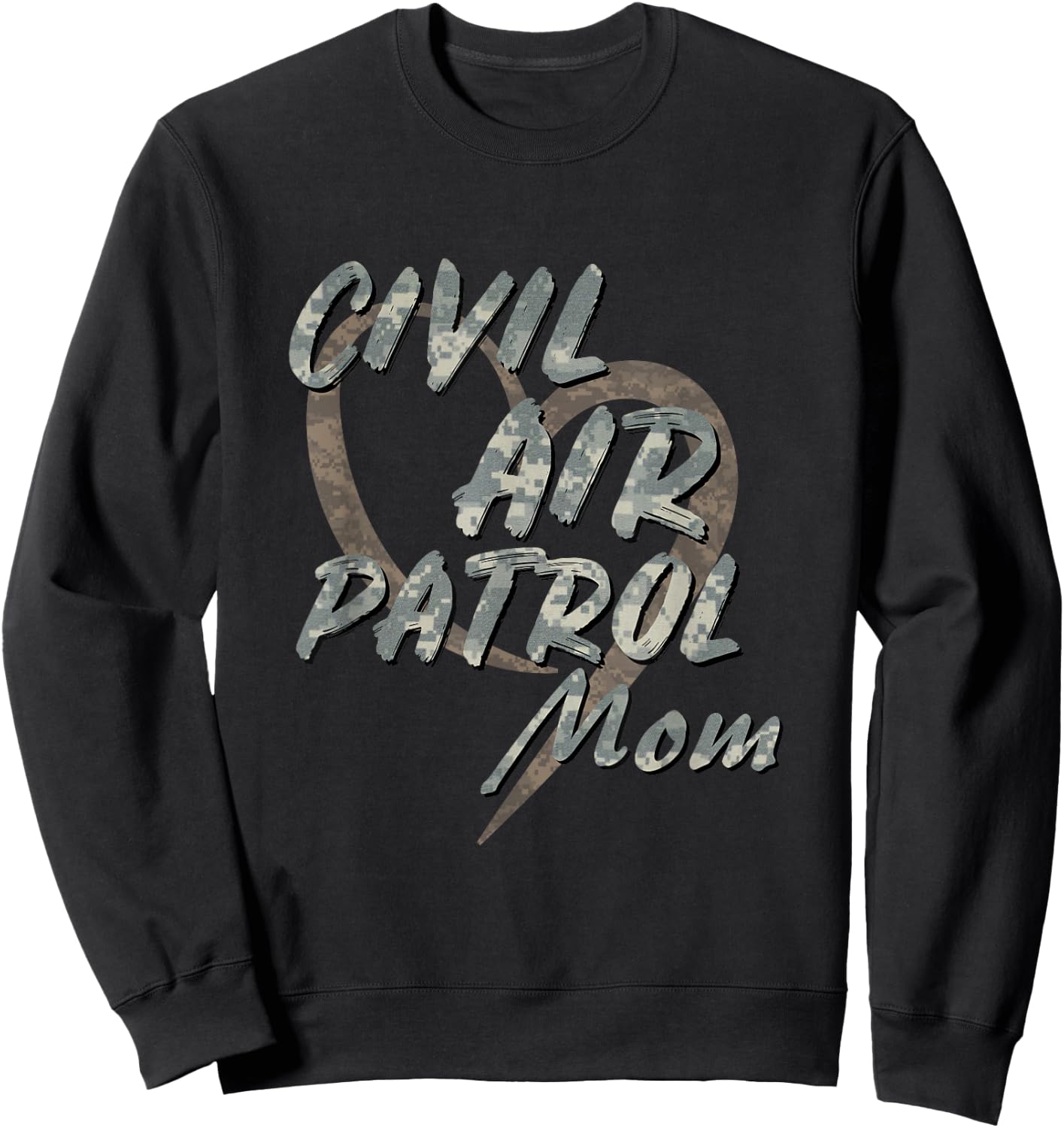 Civil Air Patrol Mom Shirt for Proud CAP Cadet Mothers Sweatshirt - Sweatshirt | Black