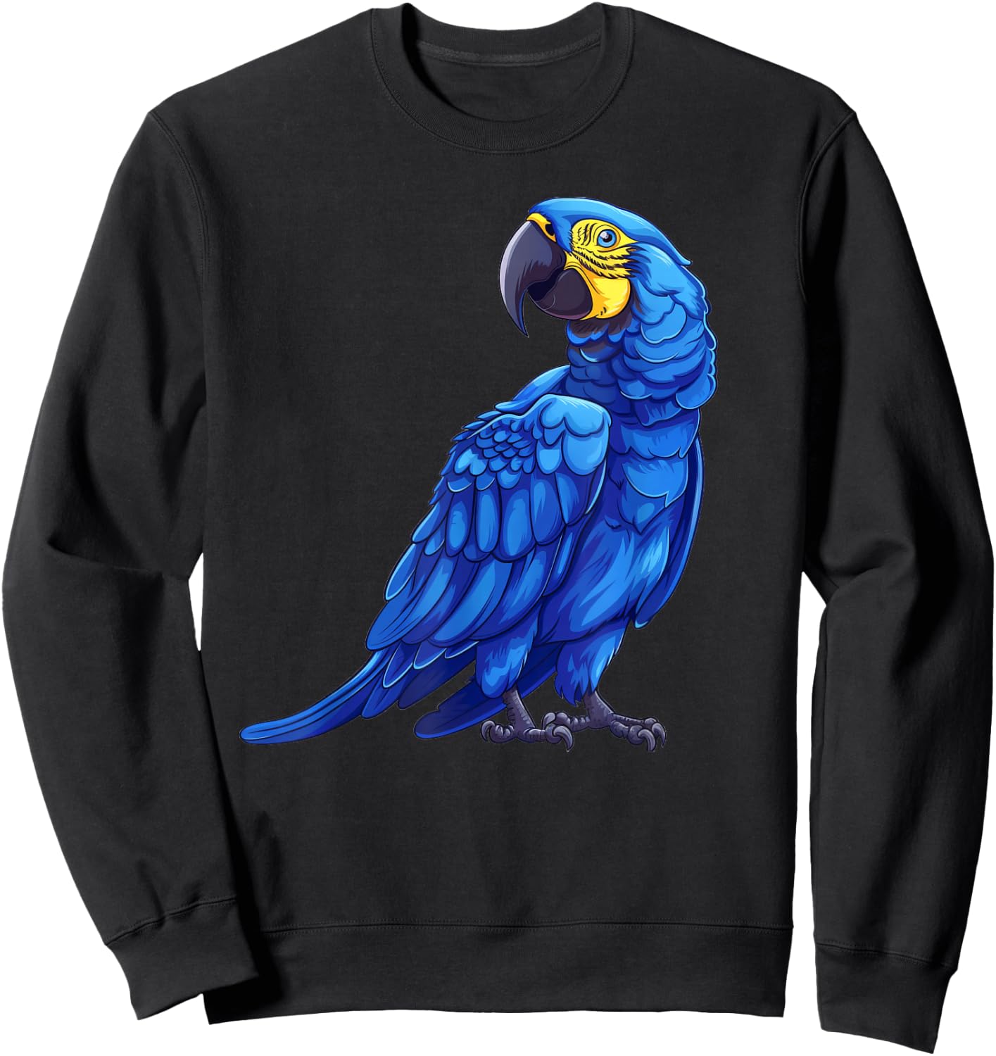 Hyacinth Macaw Funny Sweatshirt - Sweatshirt | Black