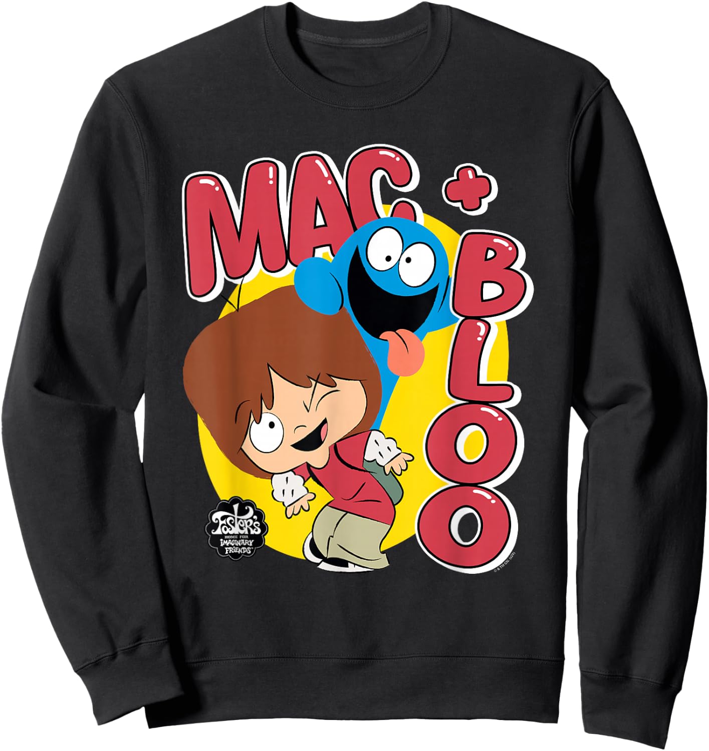 Foster's Home for Imaginary Friends Mac and Bloo Fun Sweatshirt - Sweatshirt | Black