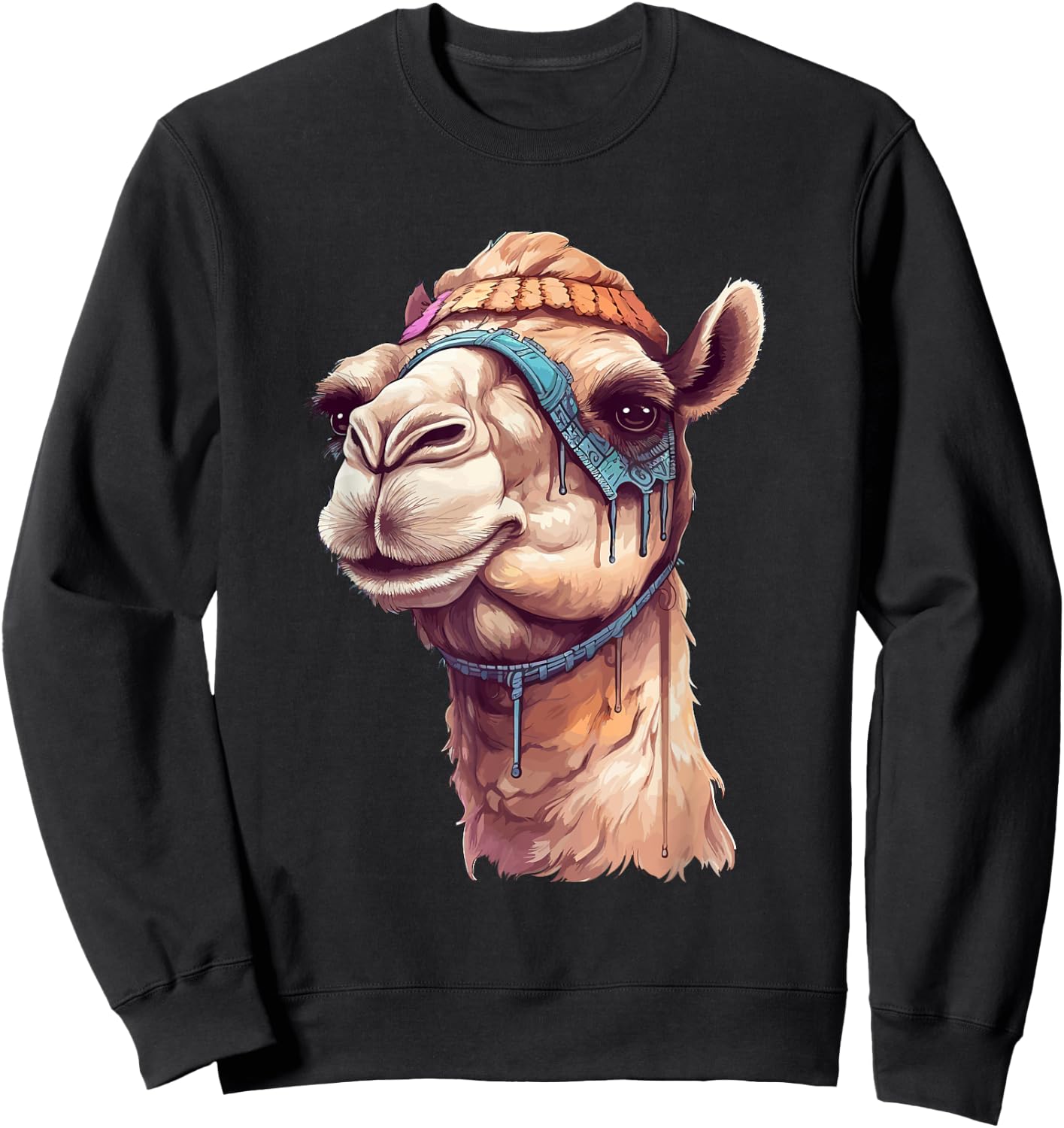 Camel Desert Animal Camel Sweatshirt - Sweatshirt | Black