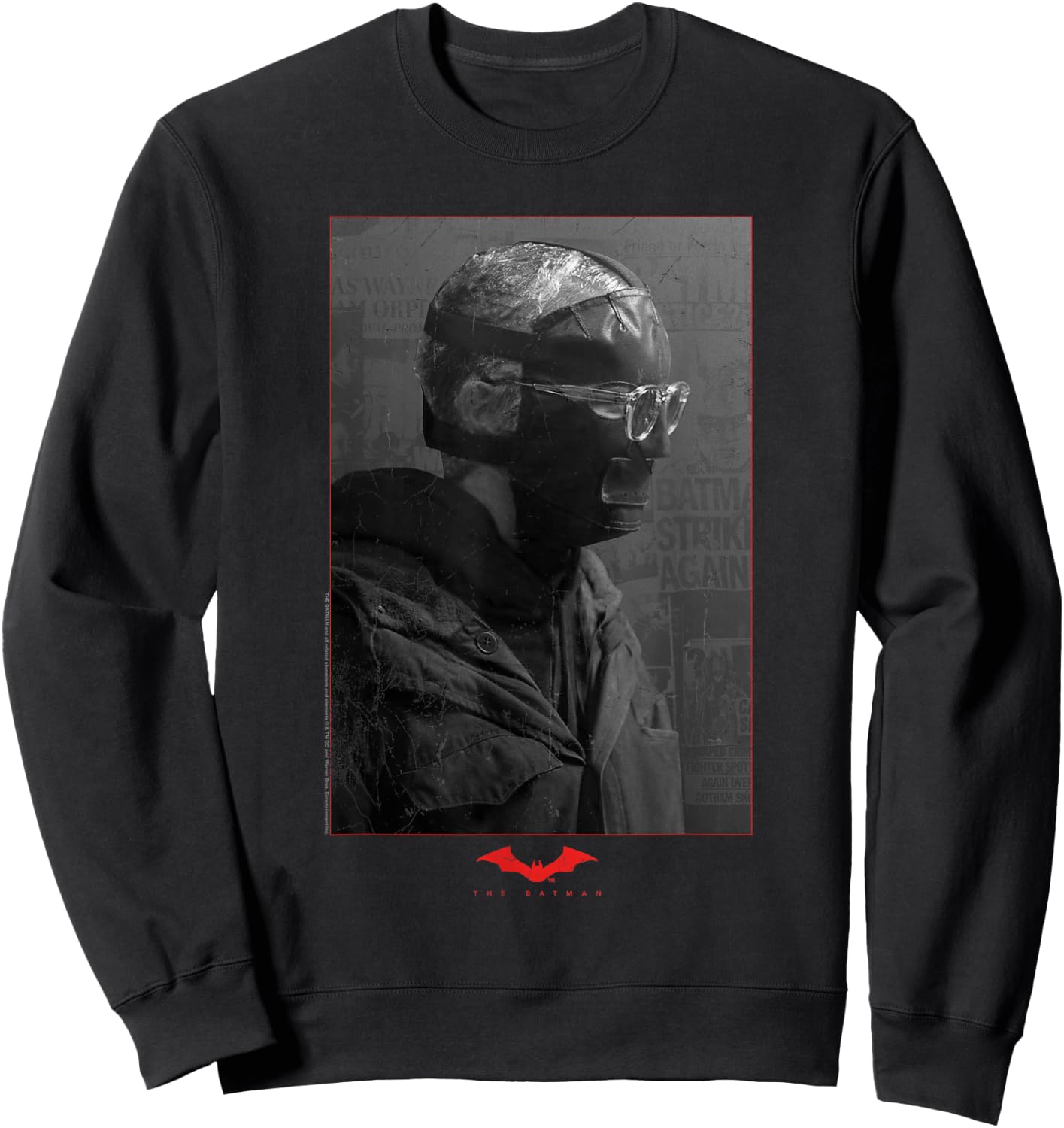 The Batman Riddler Worn Portrait Sweatshirt - Sweatshirt | Black