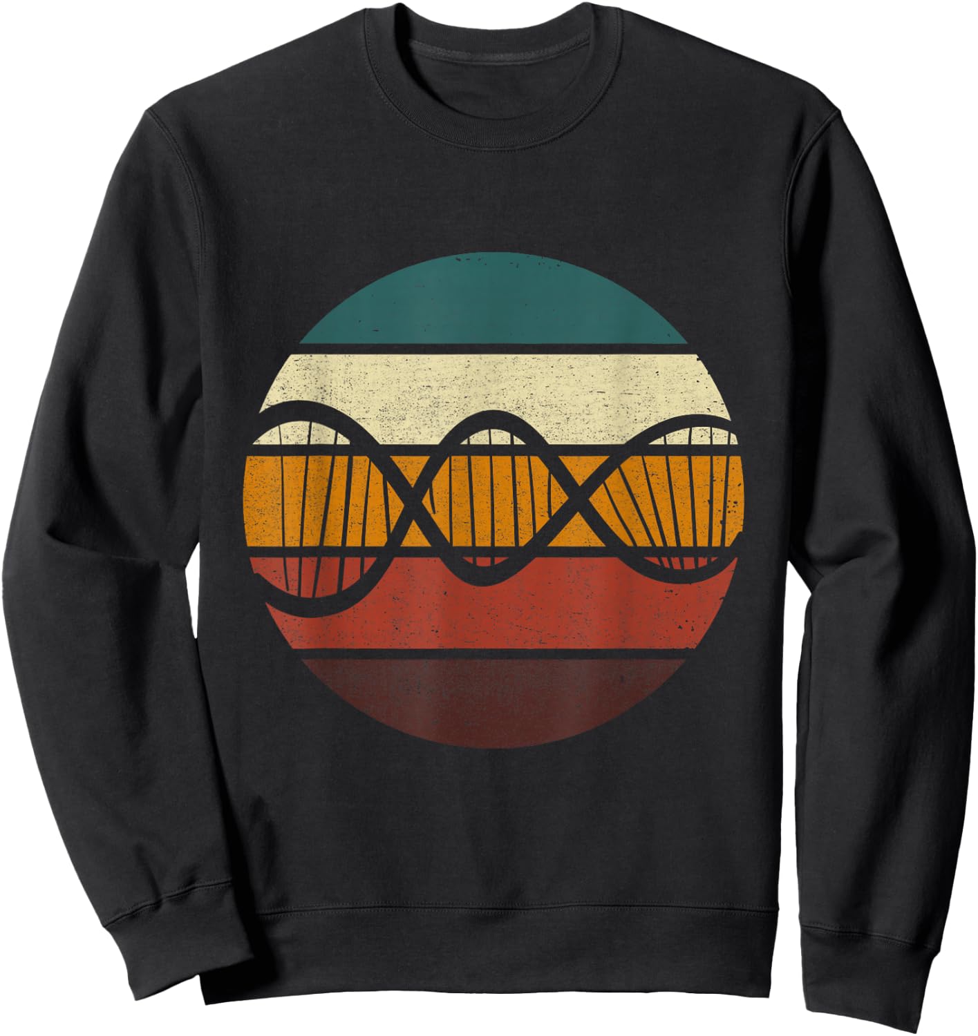 Biochemist Retro DNA Vintage Biochemistry Microbiologist Sweatshirt - Sweatshirt | Black