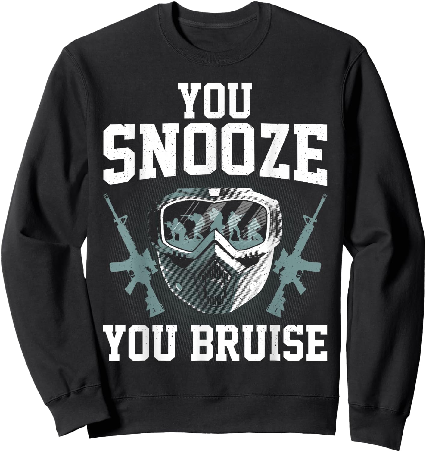 Funny Airsoft Art Women Airsoft Player Airsoft Gear Sweatshirt - Sweatshirt | Black